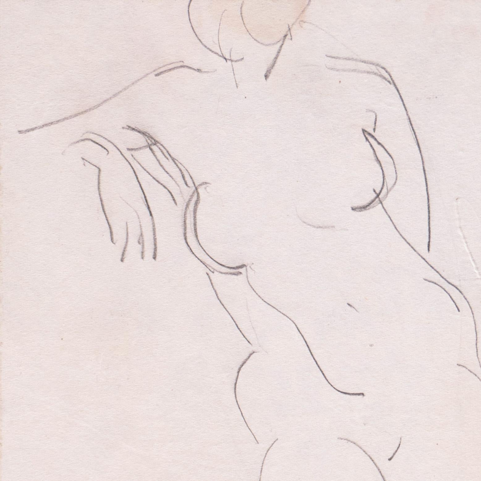 'Standing Nude' Paris, Louvre, Salon d'Automne, Académie Chaumière, LACMA, SFAA - Post-Impressionist Art by Victor Di Gesu