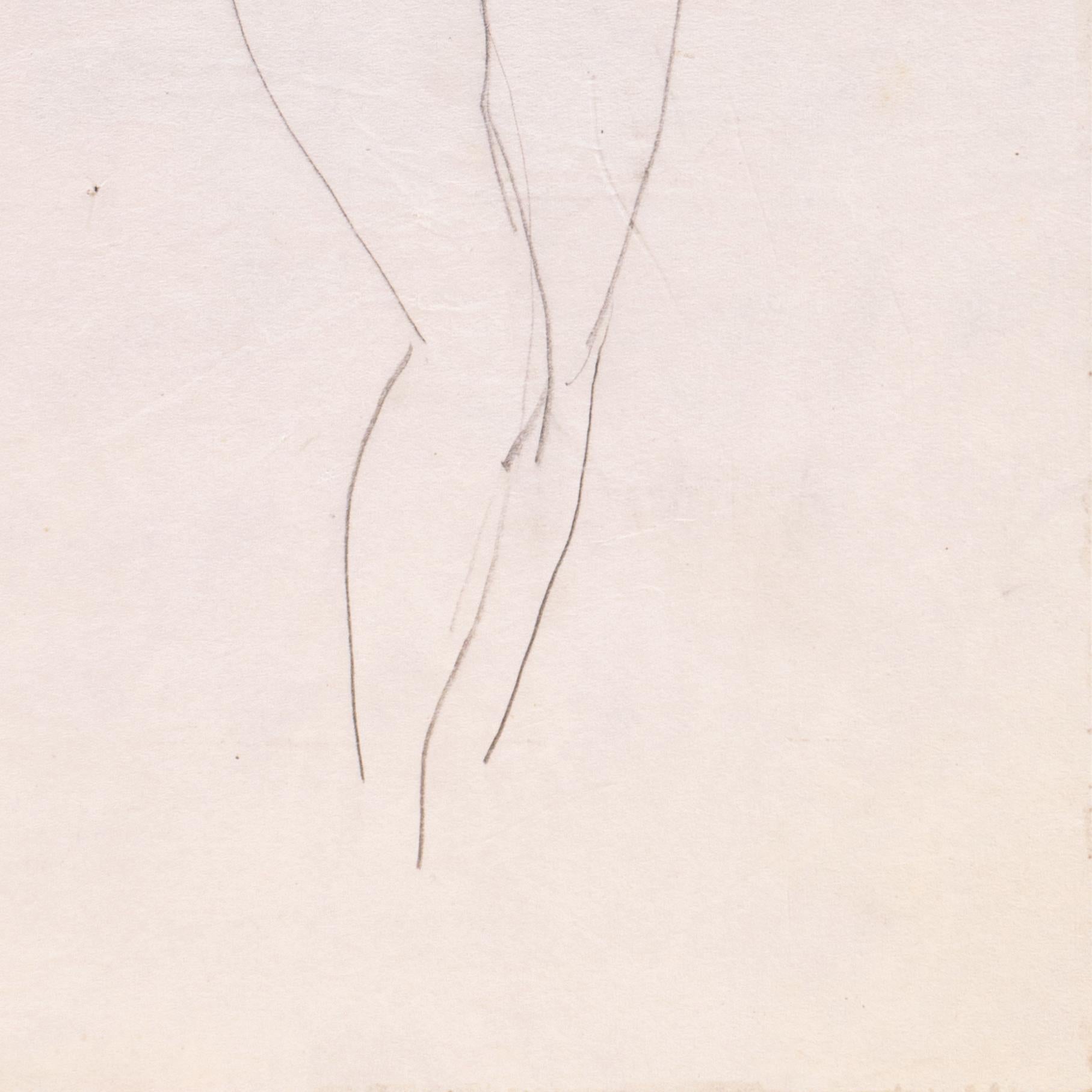 'Standing Nude' Paris, Louvre, Salon d'Automne, Académie Chaumière, LACMA, SFAA For Sale 1