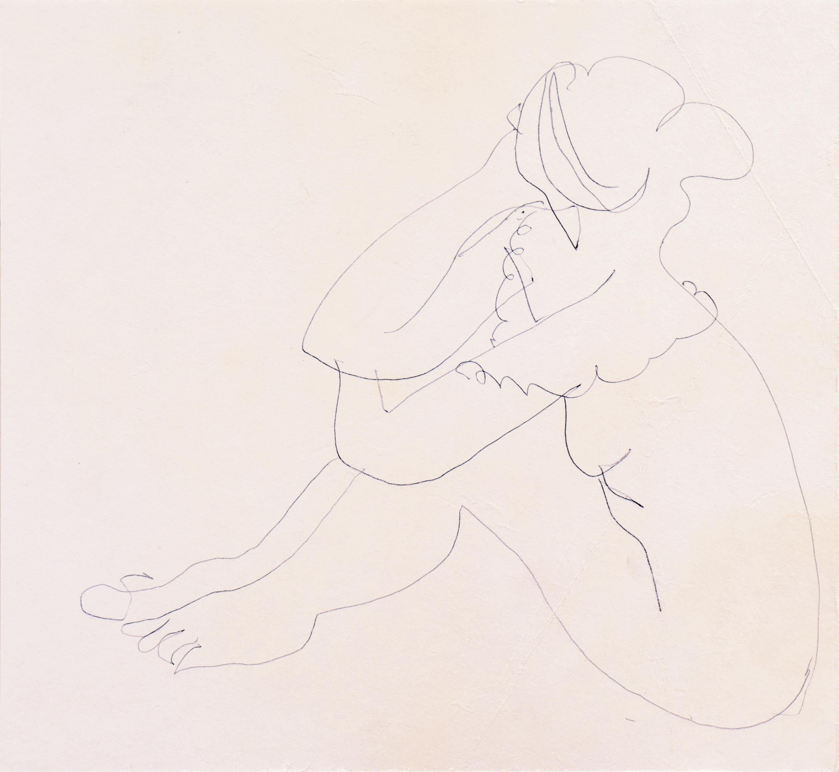 'Seated Nude' Paris, Louvre, Salon d'Automne, Académie Chaumière, LACMA, SFAA - Art by Victor Di Gesu