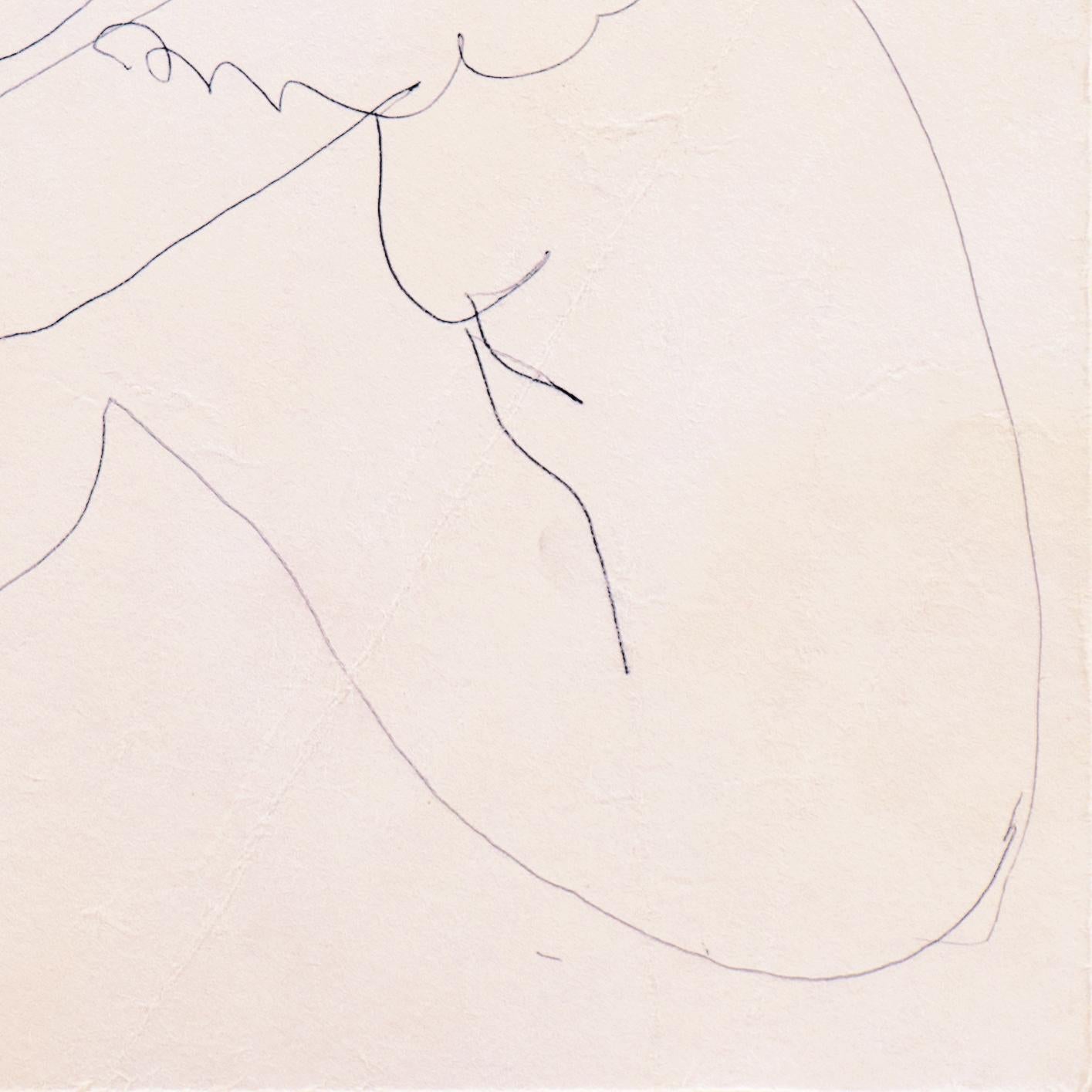 'Seated Nude' Paris, Louvre, Salon d'Automne, Académie Chaumière, LACMA, SFAA - Post-Impressionist Art by Victor Di Gesu