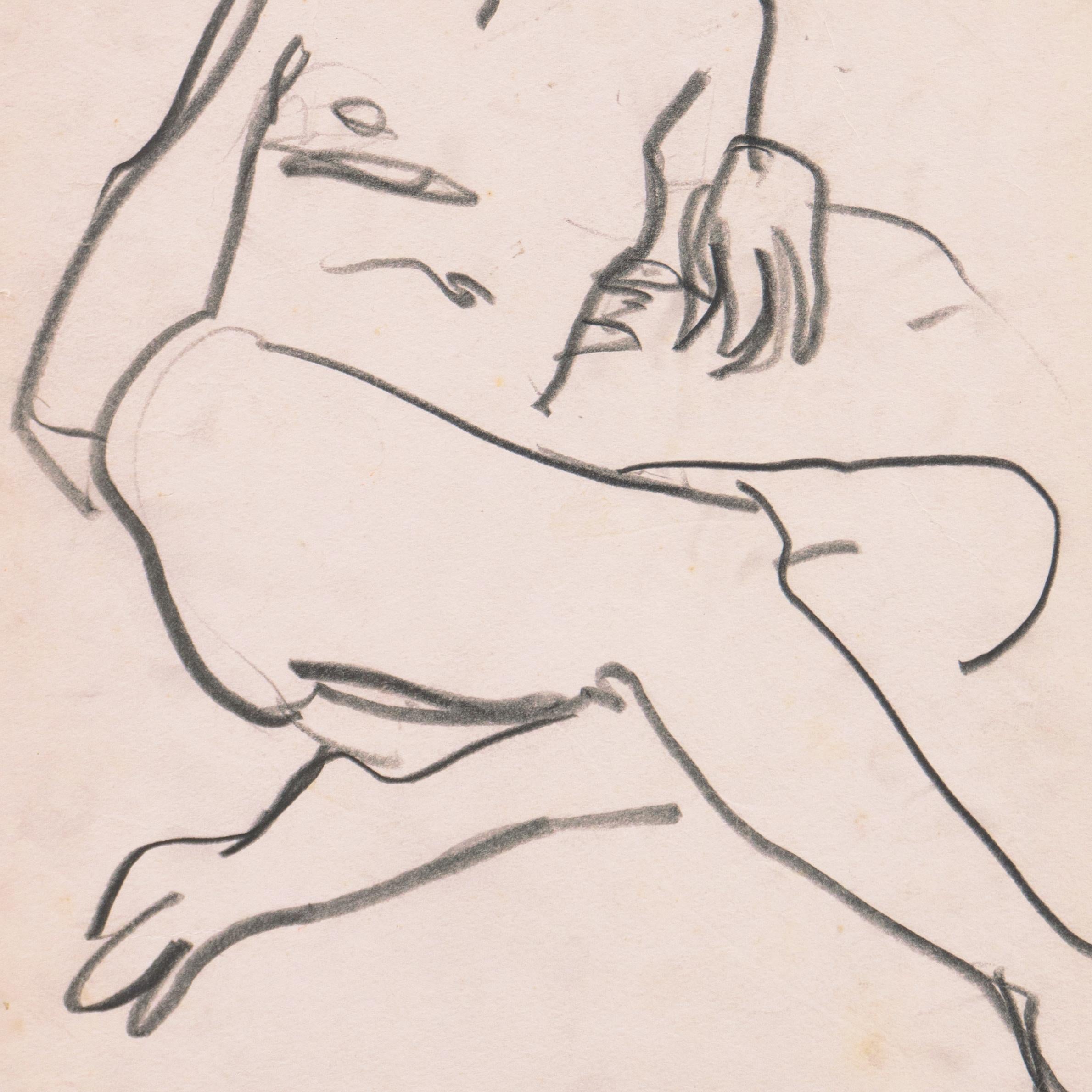 'Seated Nude' Paris, Louvre, Salon d'Automne, Académie Chaumière, LACMA, SFAA 3