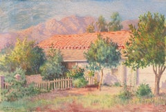 ''Santa Barbara Landscape'', Paris, Académie Julian, LACMA, Pasadena, California