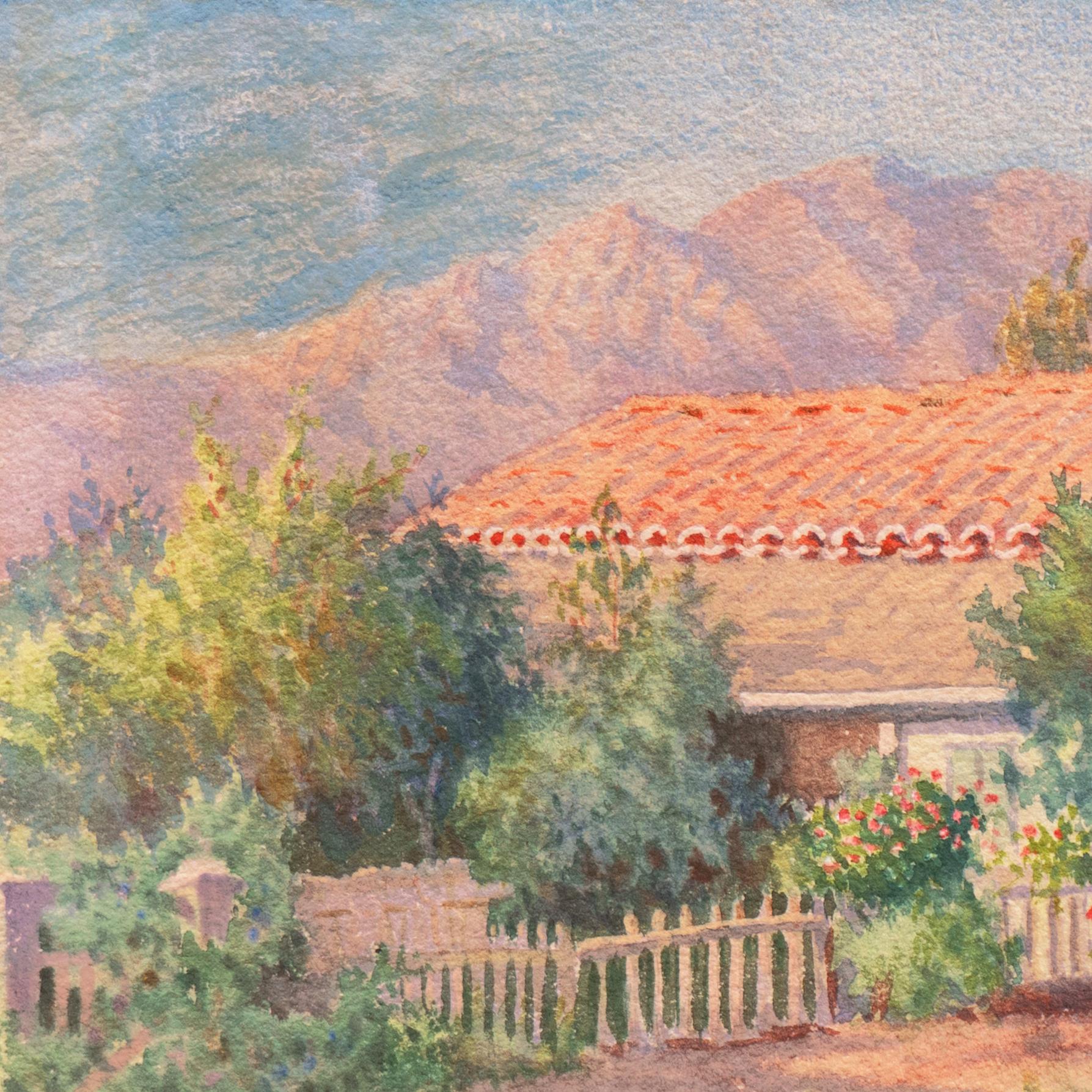 'Santa Barbara Landscape', Paris, Académie Julian, LACMA, Pasadena, California - American Impressionist Art by John W. Nicoll