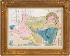 California Post-Impressionist 'Woman Reclining' Louvre, Académie Chaumière, SFAA