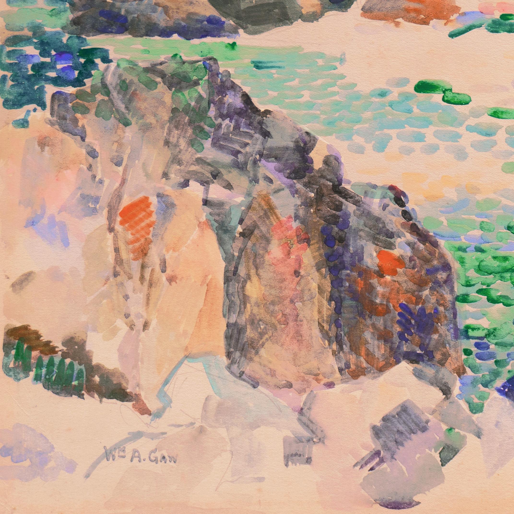 „California Coast“, Corcoran, Bohemian Club, MoMA, AIC, CSFA, LACMA, SFAA (Post-Impressionismus), Art, von William Gaw