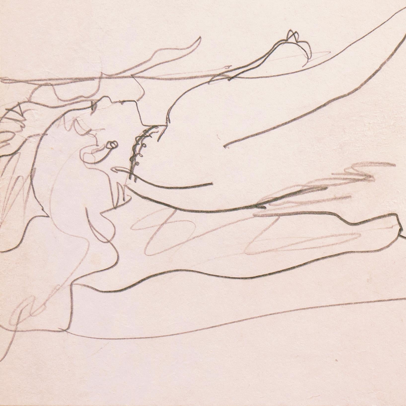 'Reclining Nude' Paris, Louvre, Salon d'Automne, Académie Chaumière, LACMA, SFAA - Post-Impressionist Art by Victor Di Gesu