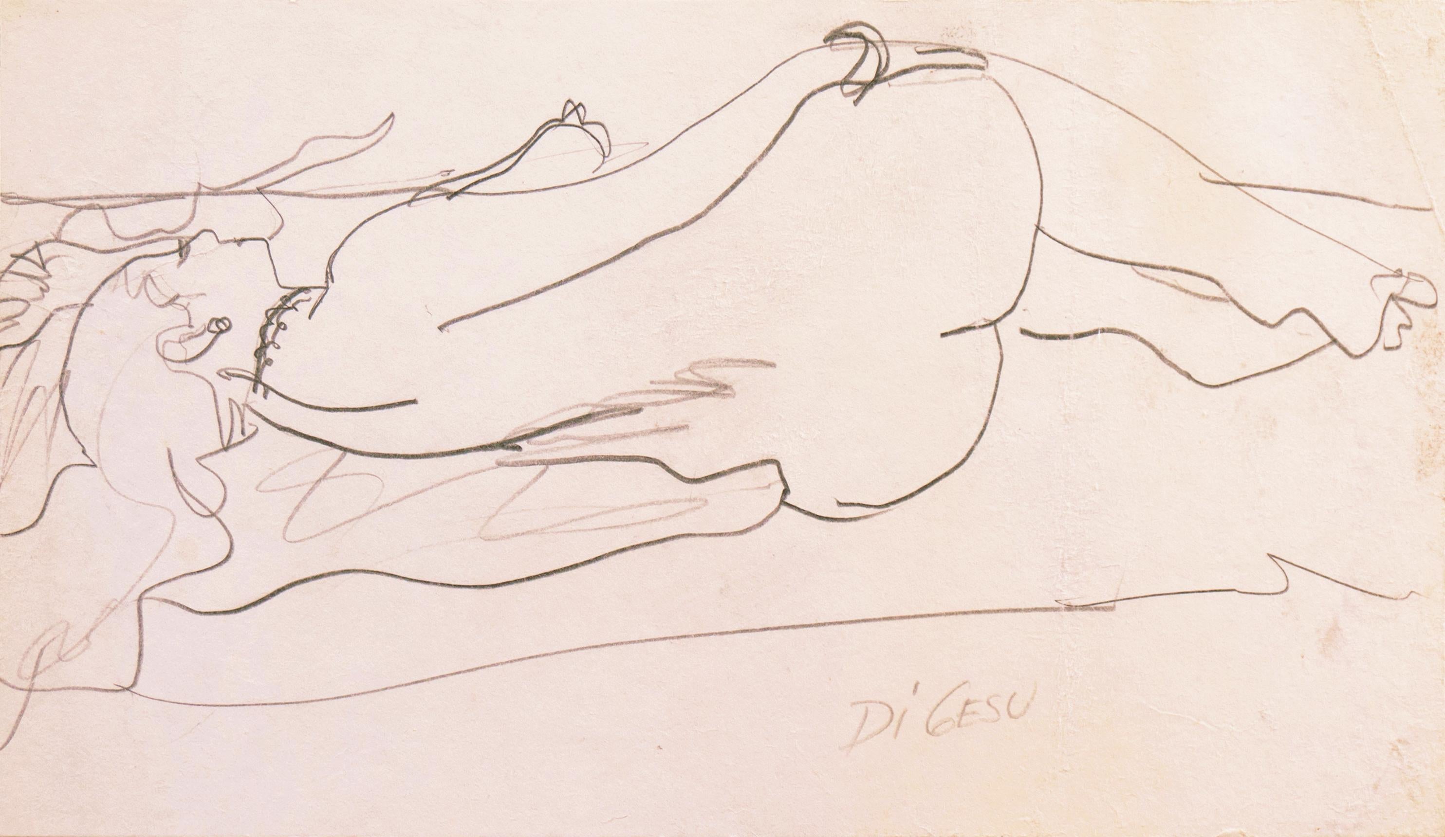 Victor Di Gesu Nude – Liegender Akt" Paris, Louvre, Salon d'Automne, Académie Chaumière, LACMA, SFAA
