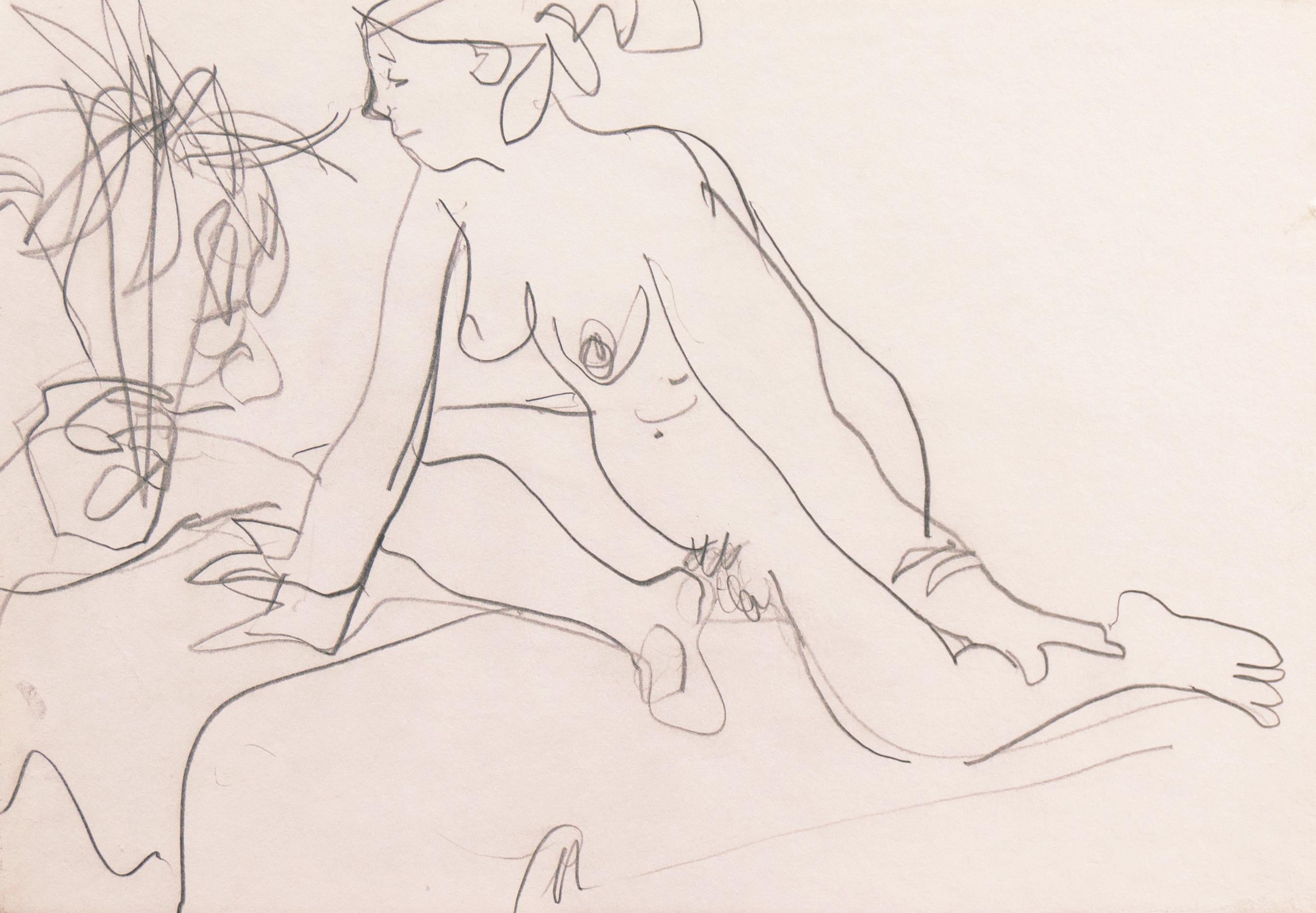 'Seated Nude' Paris, Louvre, Salon d'Automne, Académie Chaumière, LACMA, SFAA