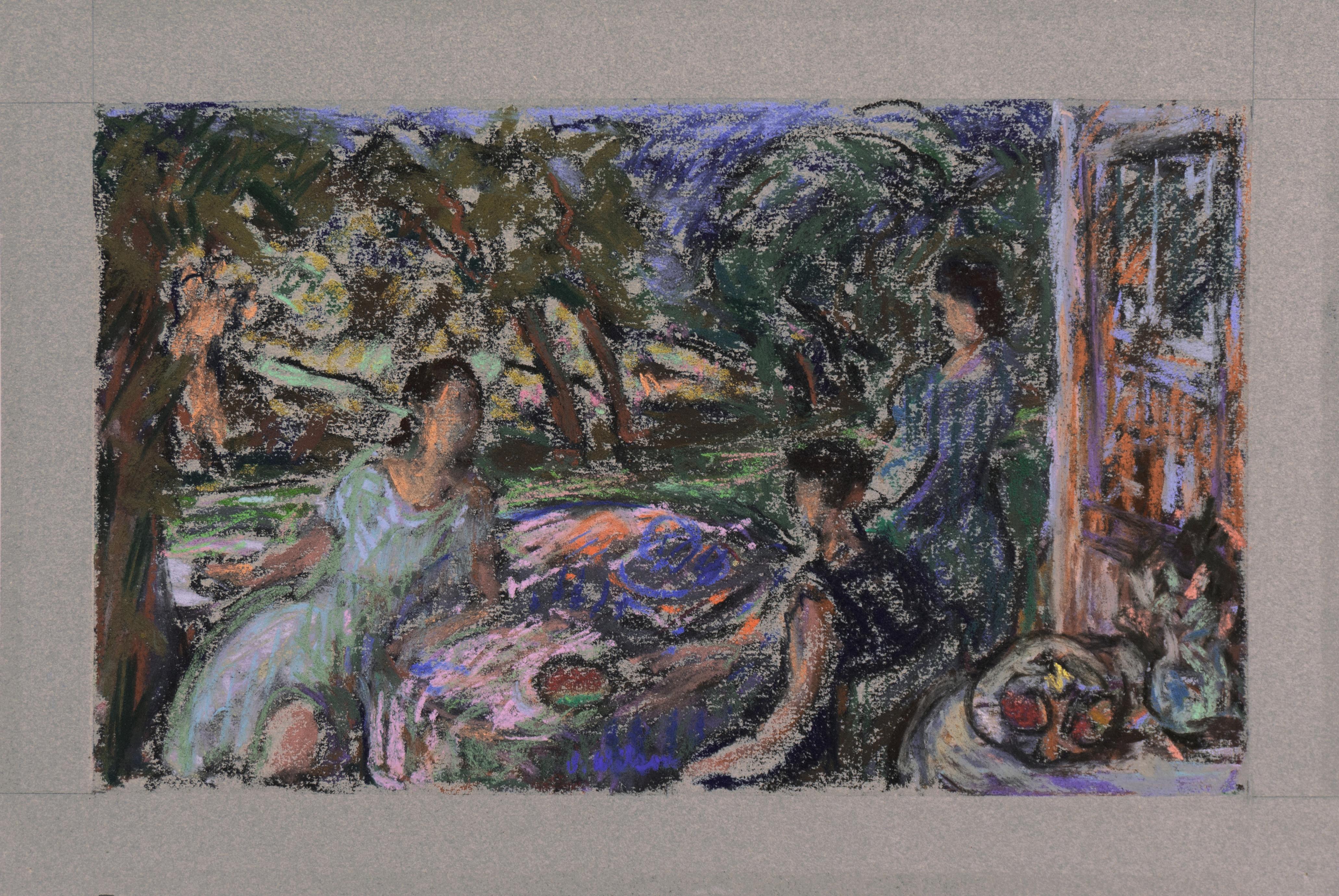 'Lunch', Pasadena Art Center, Los Angeles, Associated Artists of Pittsburgh  For Sale 5