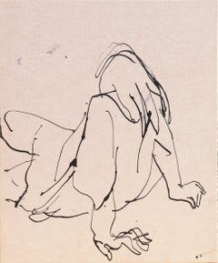 Vintage 'Woman Seated',  Paris, Louvre, Académie de la Grande Chaumière, SFAA, LACMA