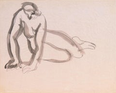 'Woman Seated', Paris, Louvre, Académie de la Grande Chaumière, SFAA, LACMA