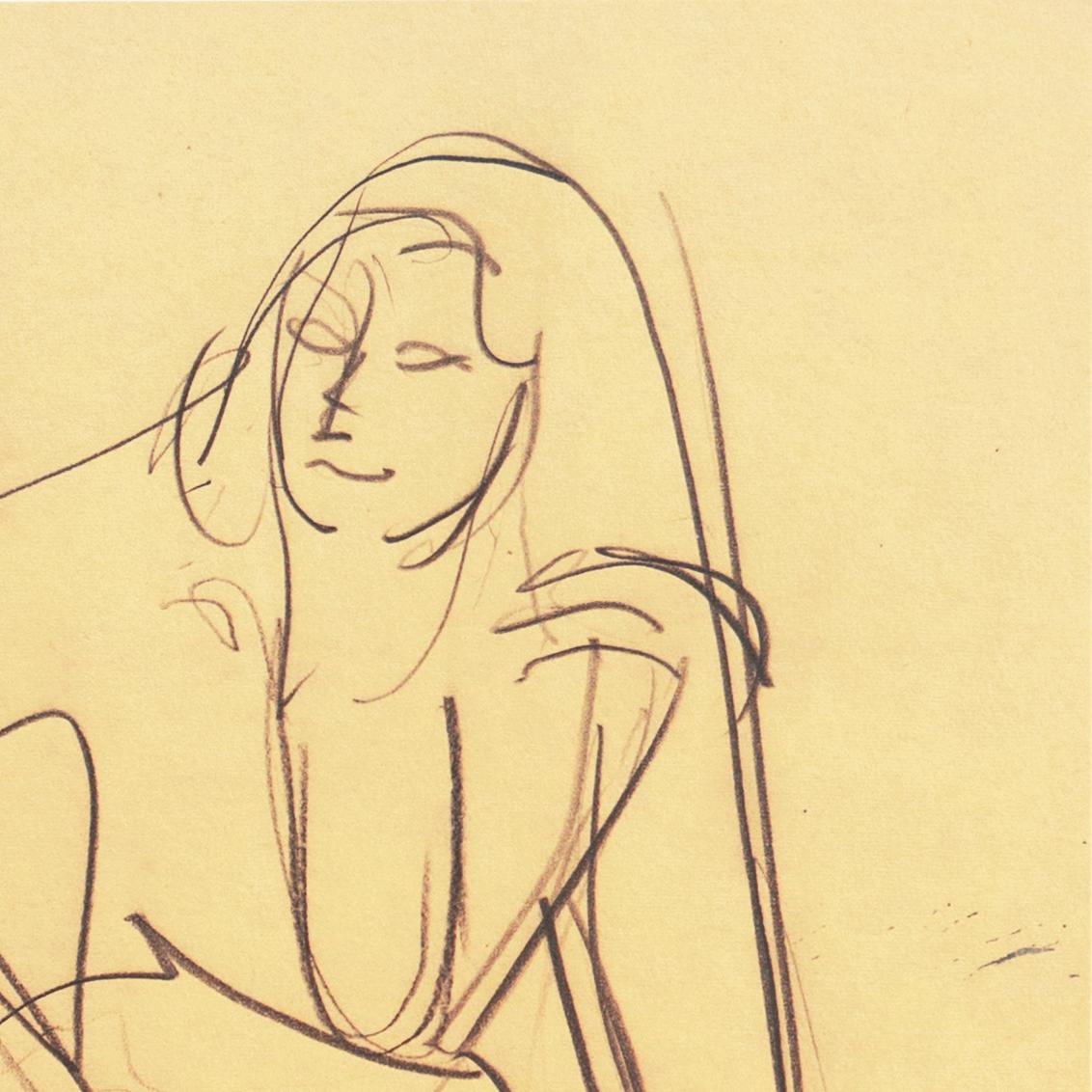 'Woman Seated', Paris, Louvre, Académie de la Grande Chaumière, LACMA, SFAA - Art by Victor Di Gesu