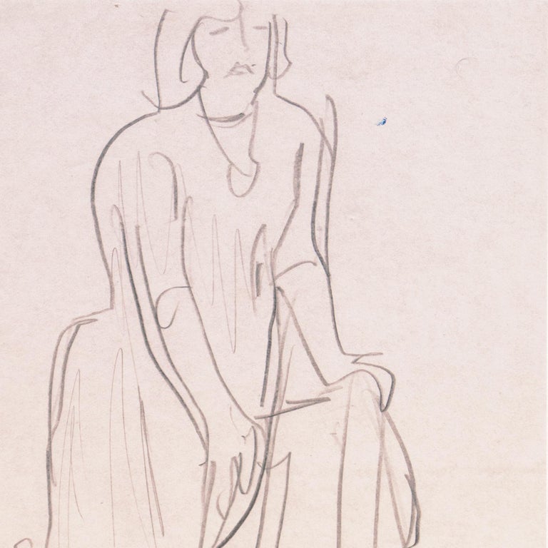 'Woman Kneeling on Chair', Paris, Louvre, Académie Chaumière, LACMA, SFAA - Art by Victor Di Gesu