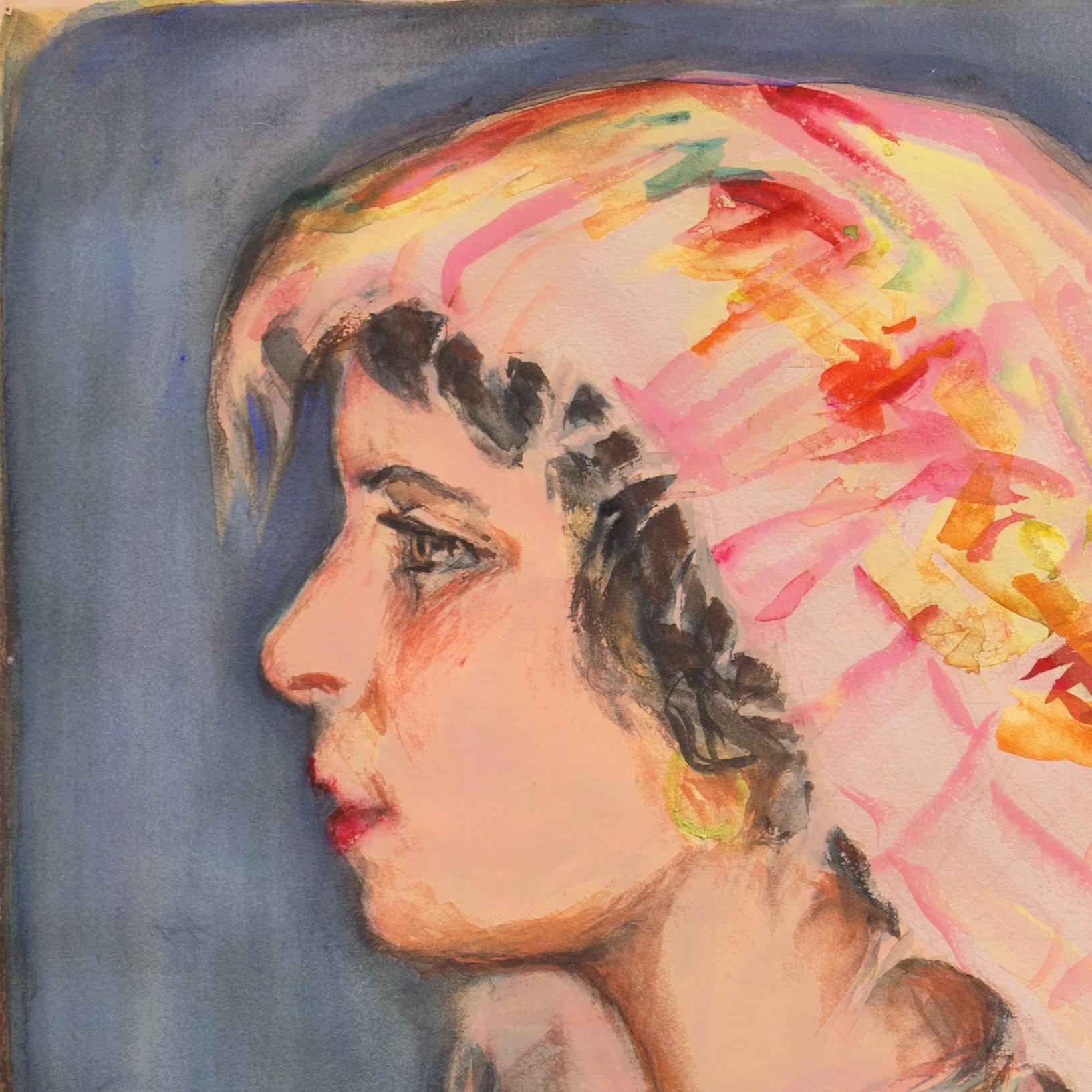 'Woman Wearing a Headscarf', Laguna Beach, California, Art Institute of Chicago For Sale 3