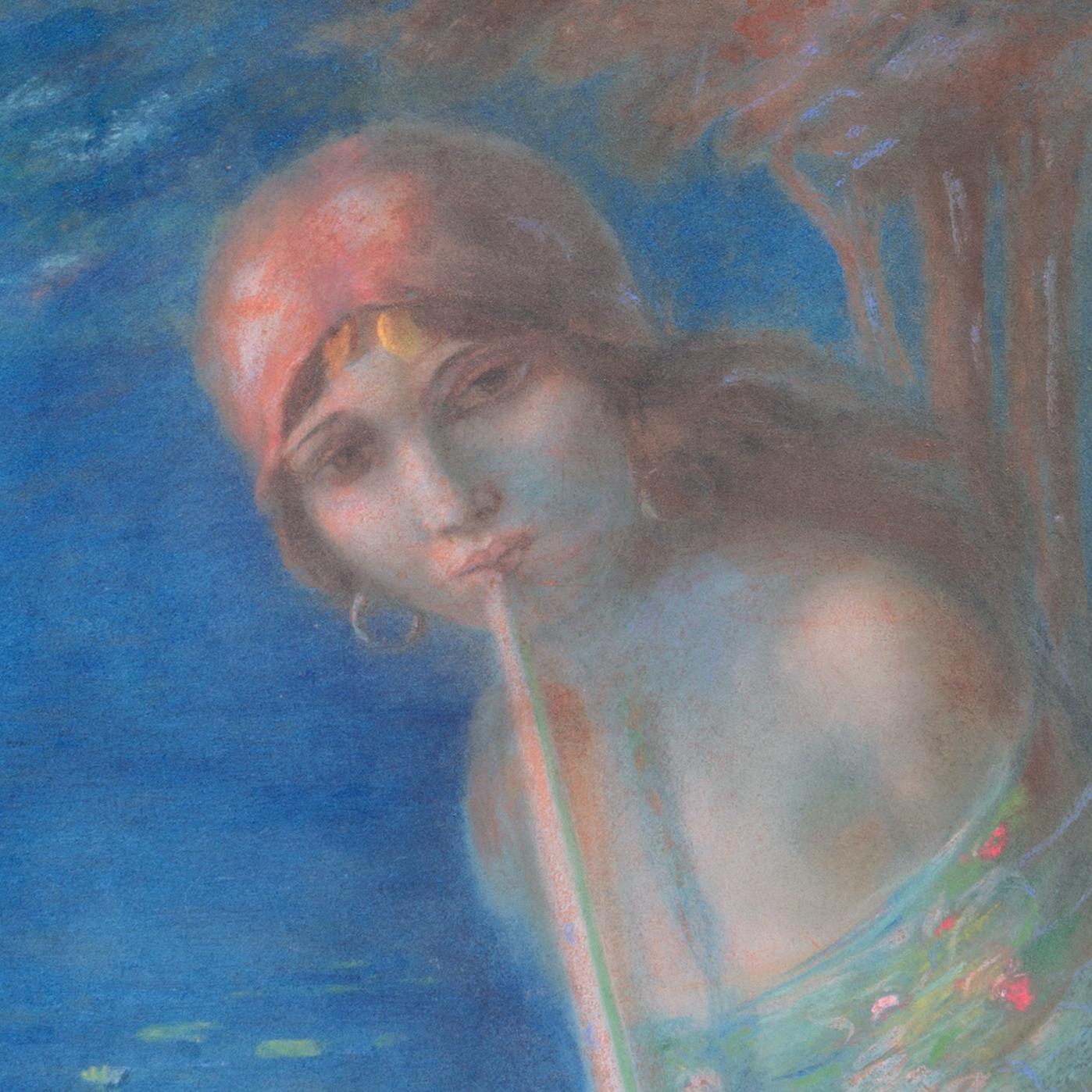 « Joueur de flûte romain », Royal Academy, Exposition universelle de New York, Pasadena, GGIE, Gypsy en vente 2