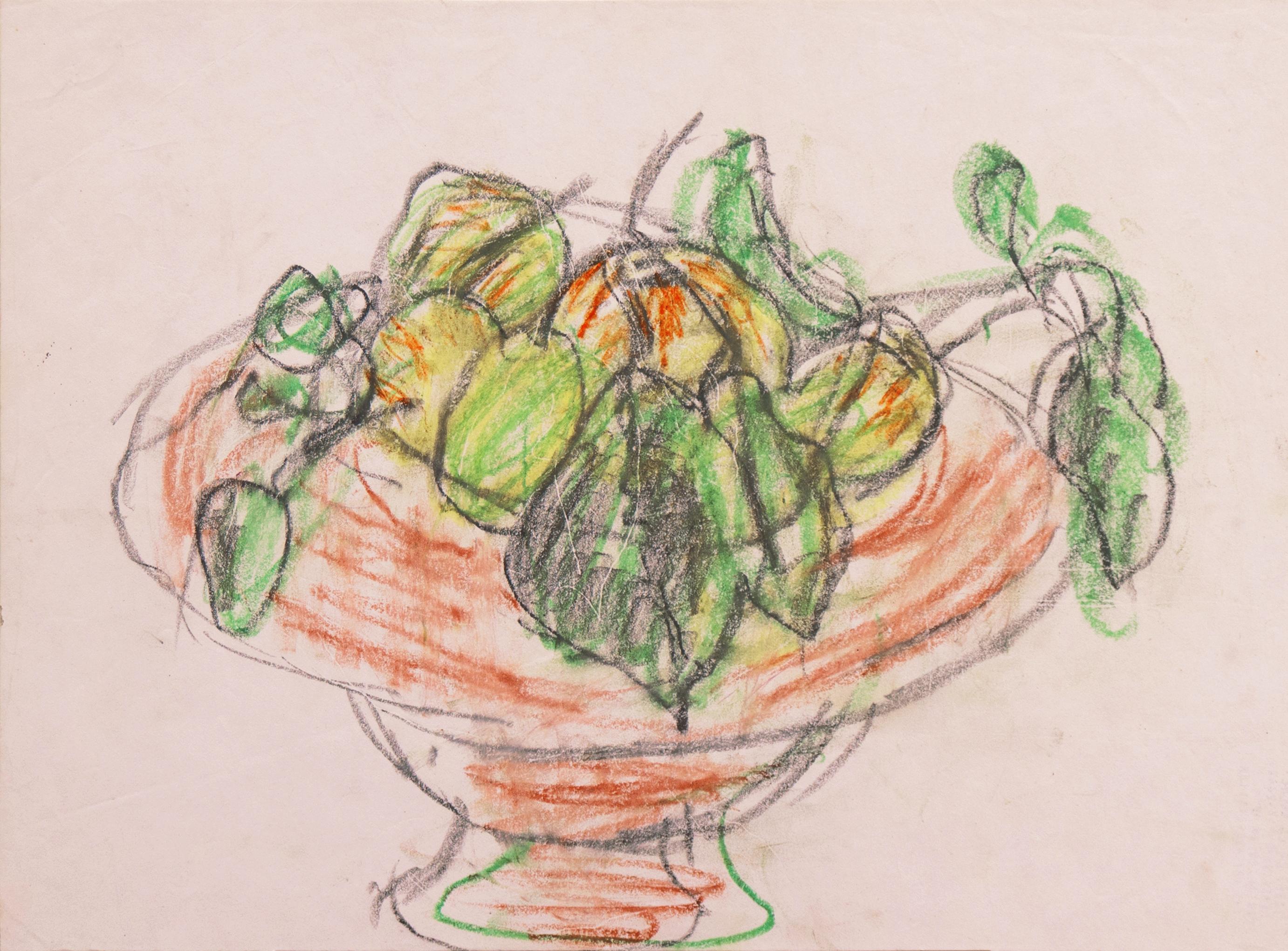 Victor Di Gesu Still-Life - 'Bowl of Fruit', Paris, Louvre, Académie Chaumière et Etrangères, LACMA, SFAA
