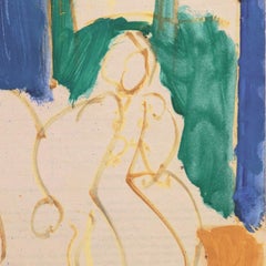 Sitzende Frau", Paris, Louvre, Académies Chaumière, LACMA, SFAA