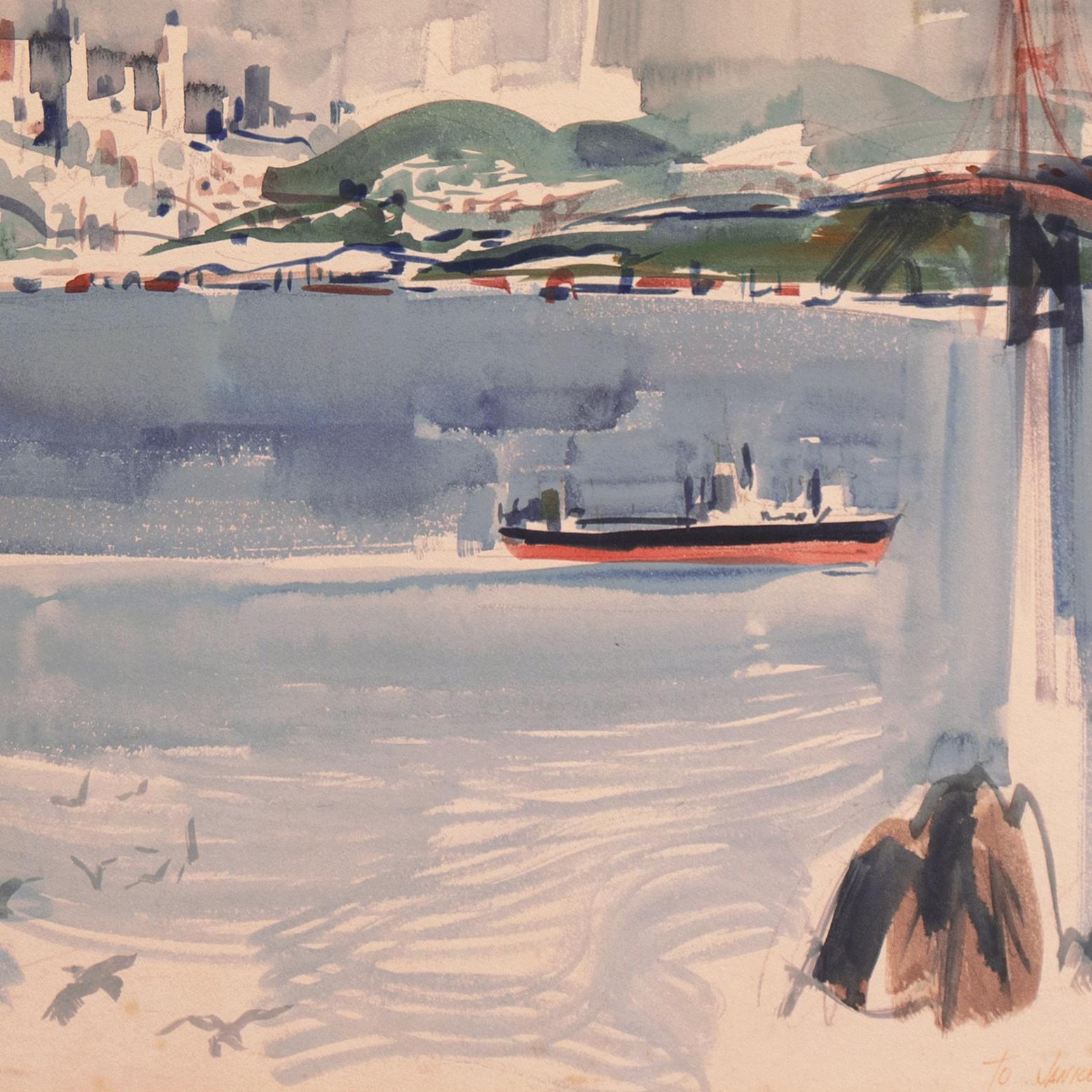 'San Francisco from Marin', Seattle, SAM, Frye Museum, Golden Gate, Sausalito For Sale 1