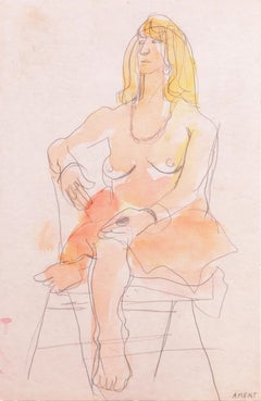 'Seated Nude', Musee d'Art Moderne, Paris, SFAA, LACMA, California Woman Artist