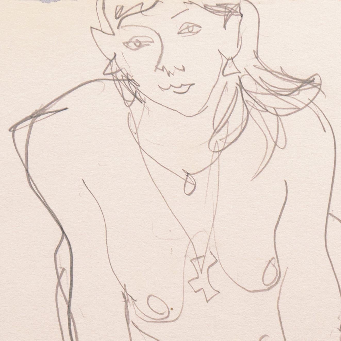'Nude', Paris, Louvre, Salon d'Automne, Académie Chaumière, LACMA, SFAA, Carmel  - Post-Impressionist Art by Victor Di Gesu