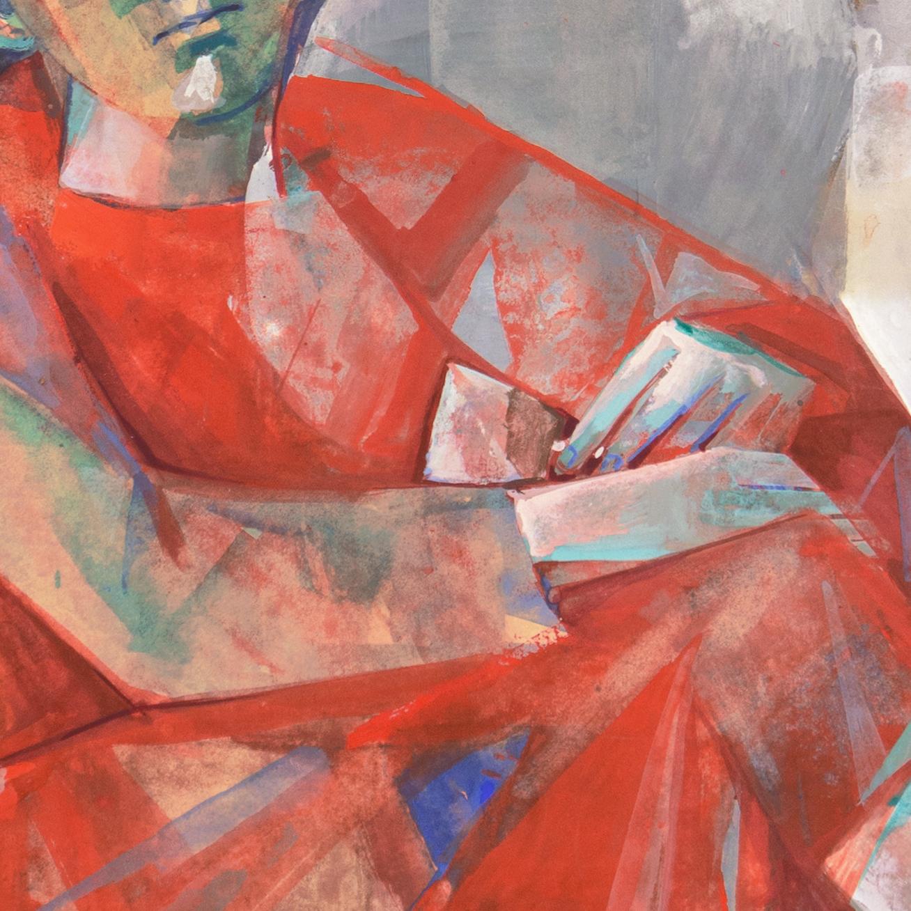 « Fille en rouge », Guggenheim, LACMA, Rome, Biennale des Beaux-Arts, Venise en vente 2