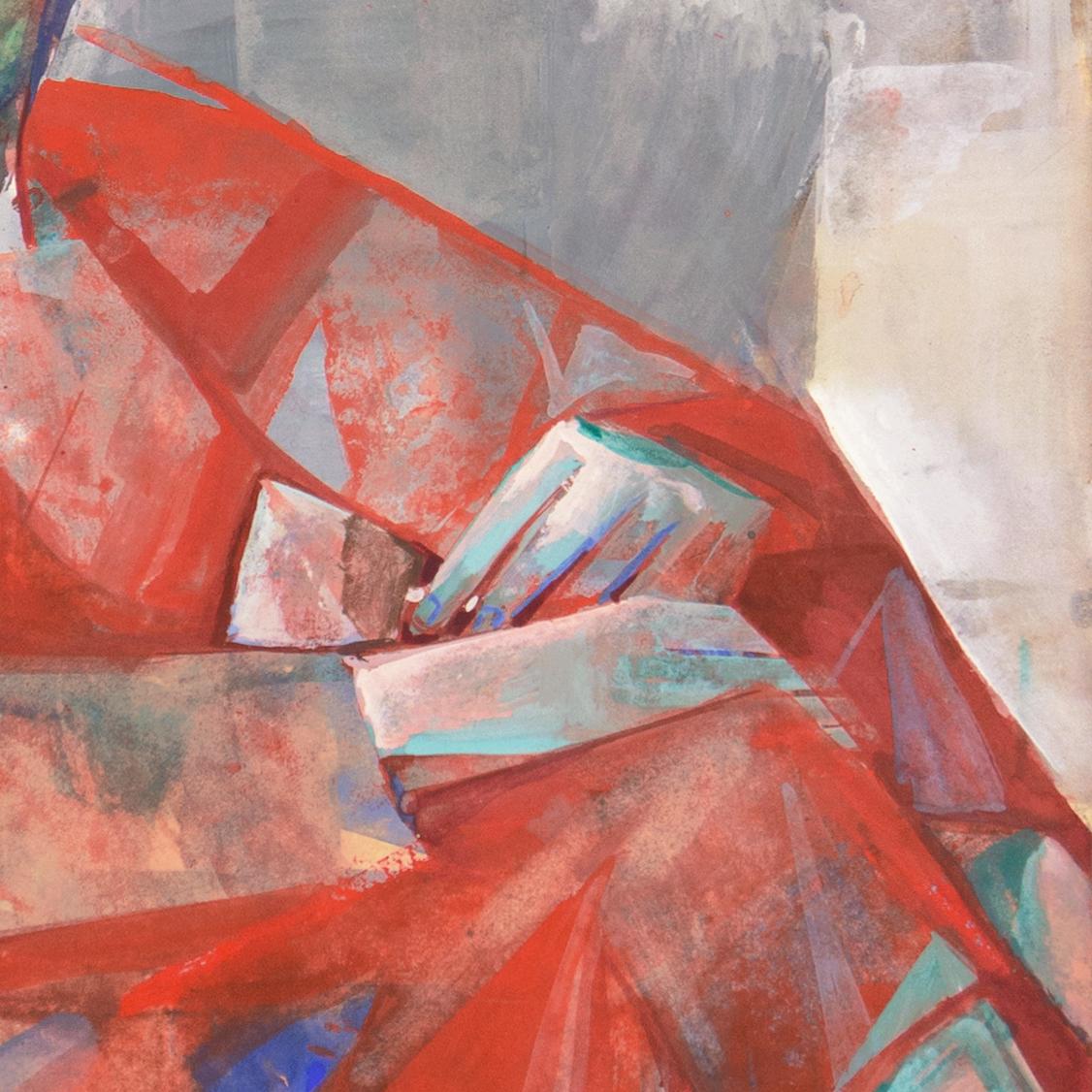 « Fille en rouge », Guggenheim, LACMA, Rome, Biennale des Beaux-Arts, Venise en vente 4