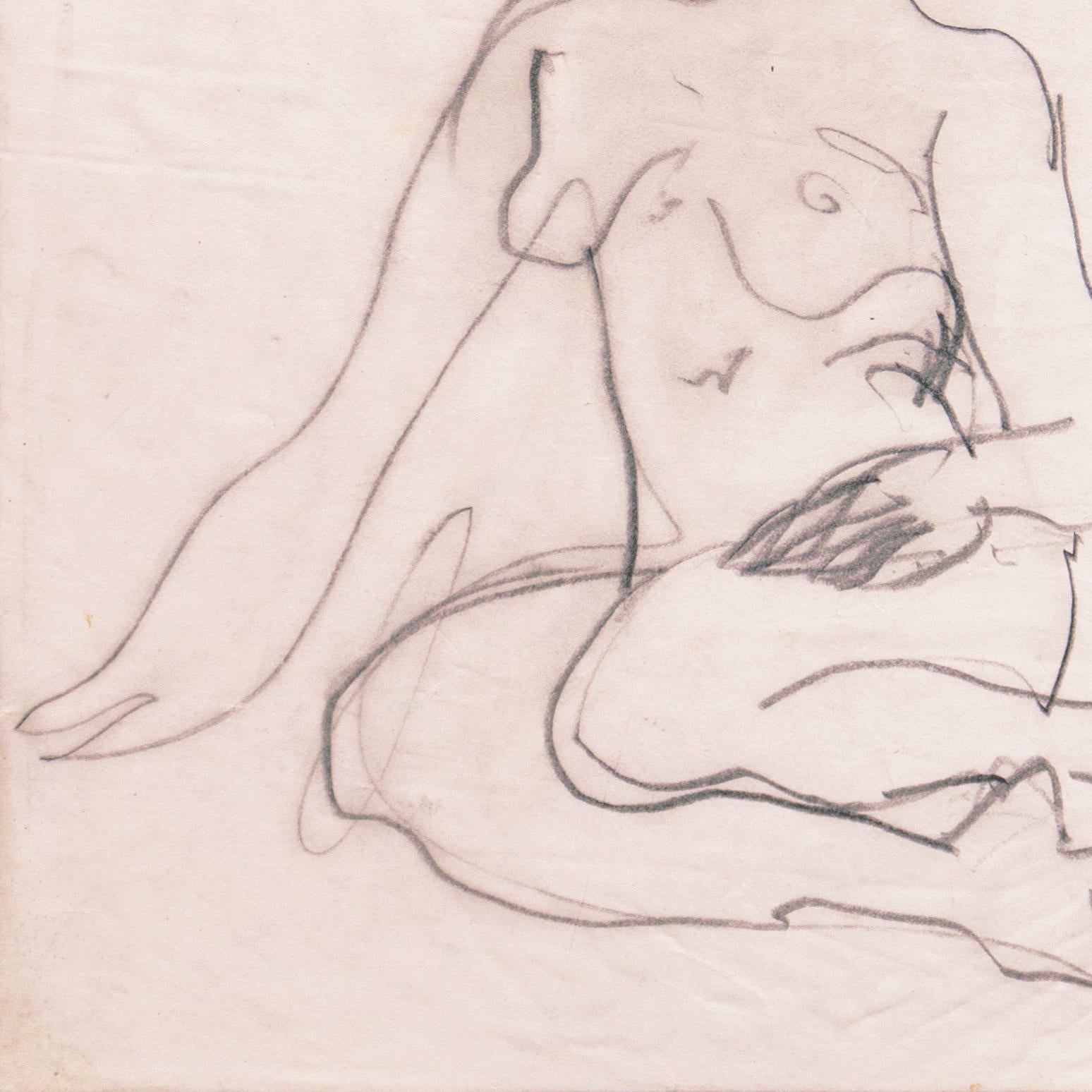 'Seated Nude', Paris, Louvre, Salon d'Automne, Académie Chaumière, SFAA, LACMA For Sale 2