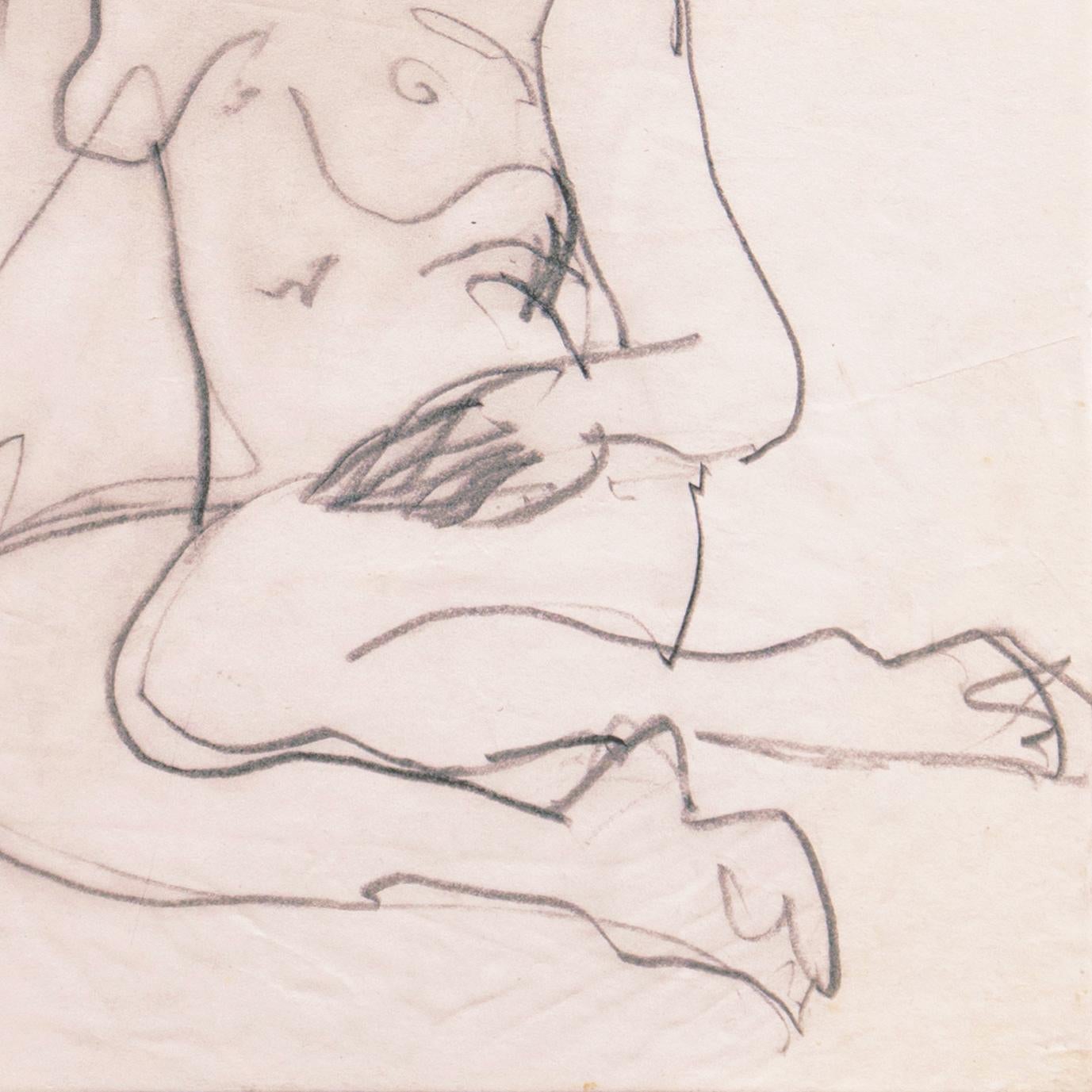 'Seated Nude', Paris, Louvre, Salon d'Automne, Académie Chaumière, SFAA, LACMA For Sale 1