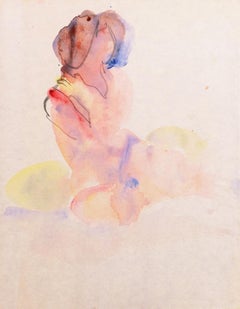 Vintage 'Seated Nude', Paris, Louvre, Salon d'Automne, Académie Chaumière, SFAA, LACMA