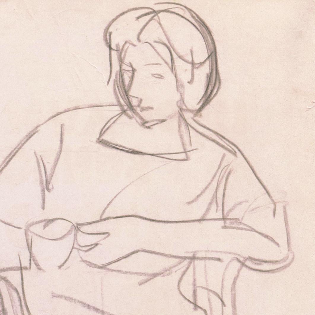 'Woman Seated', Paris, Louvre, Salon d'Automne, Académie Chaumière, LACMA, SFAA - Art by Victor Di Gesu