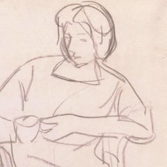 Femme assise", Paris, Louvre, Salon d'Automne, Académie Chaumière, LACMA, SFAA