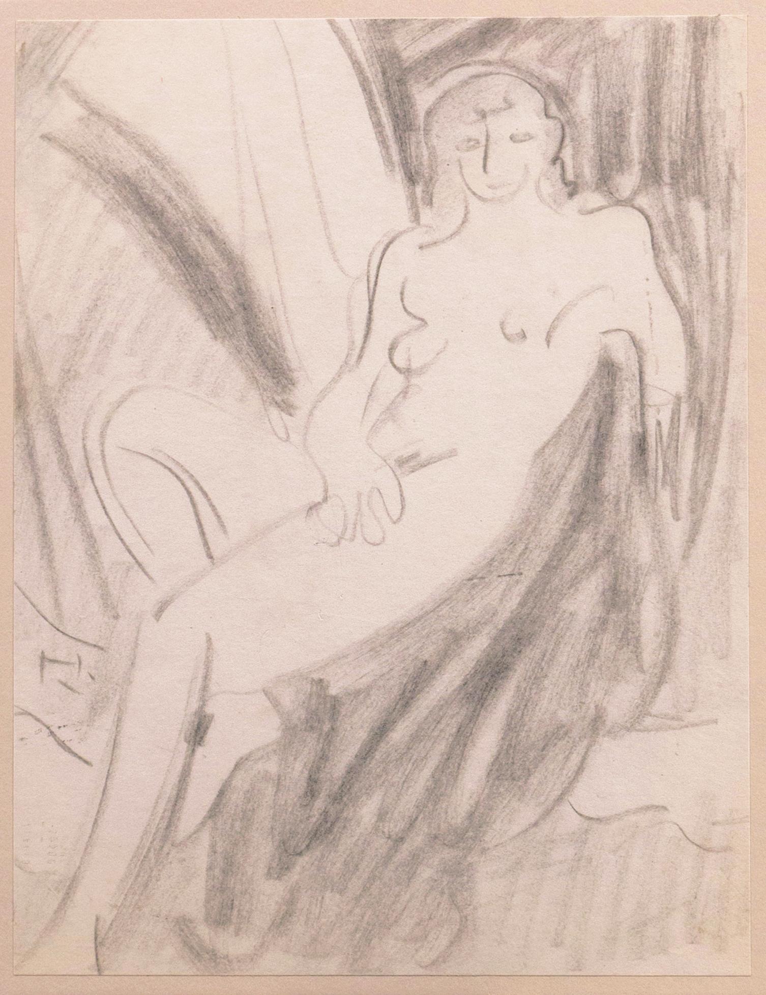 'Seated Nude', Paris, Louvre, Salon d'Automne, Académie Chaumière, SFAA, LACMA 4