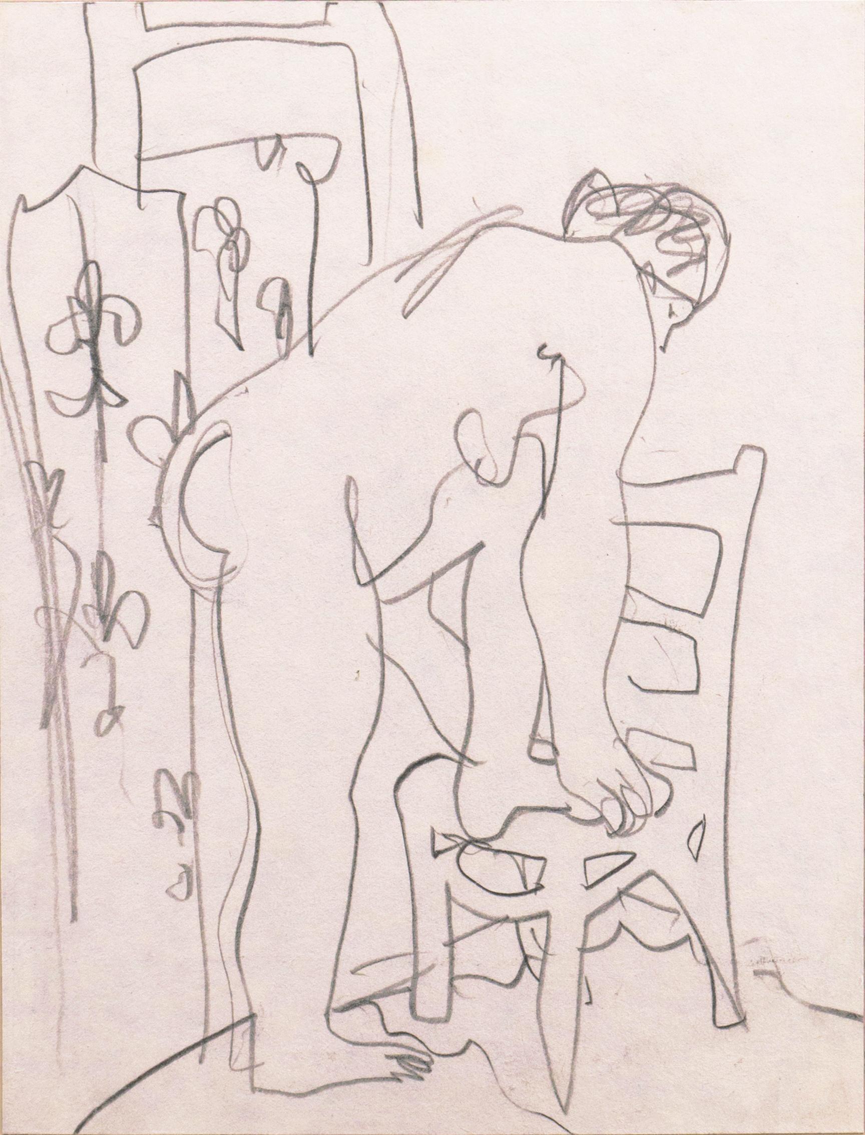 Victor Di Gesu Nude - 'Après Le Bain', Paris, Louvre, Salon d'Automne, Académie Chaumière, SFAA, LACMA