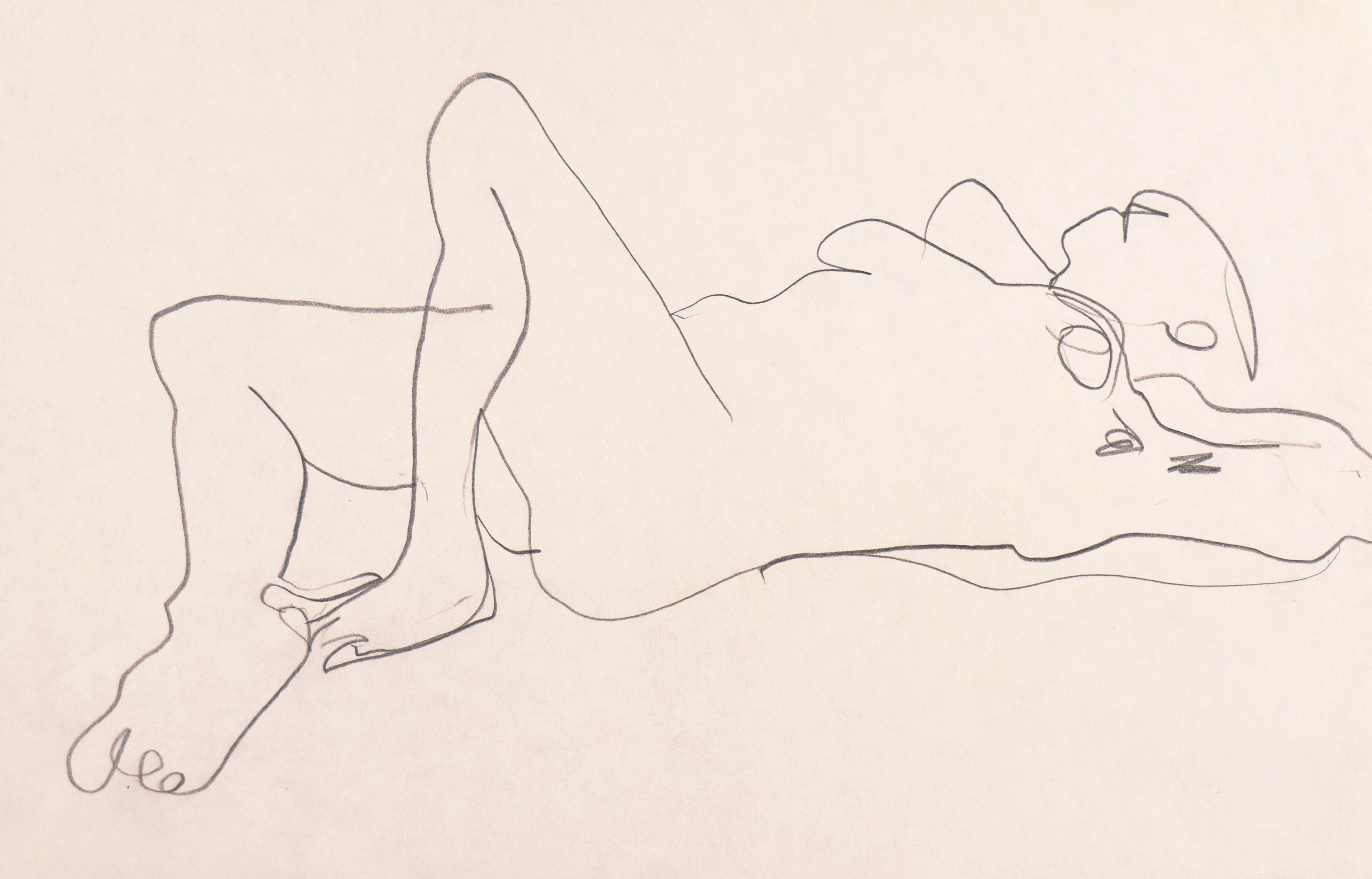 Victor Di Gesu Nude – Liegender Akt" Paris, Louvre, Salon d'Automne, Académie Chaumière, LACMA, SFAA