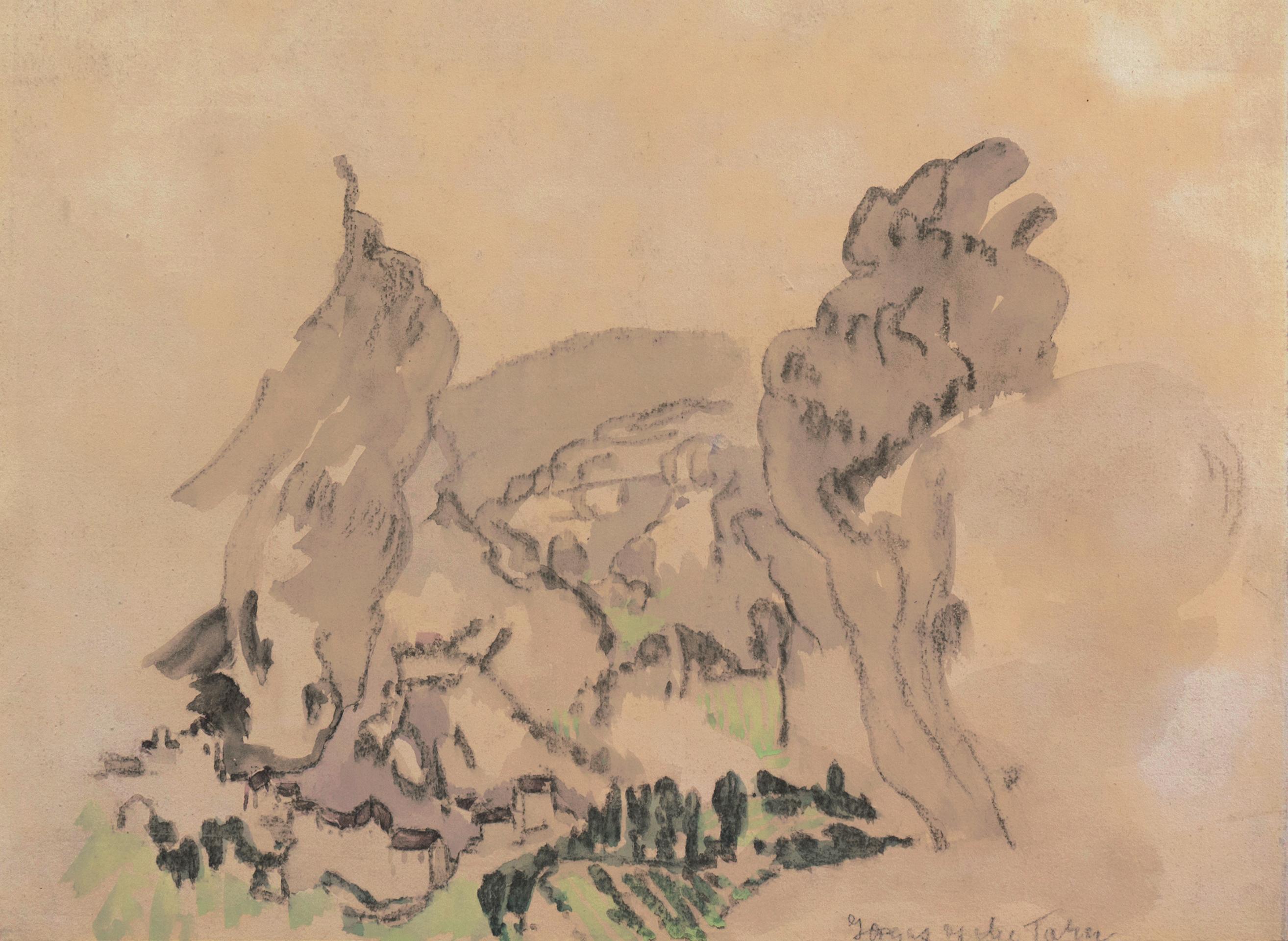Landscape Art Arthur B. Davies - « Galleries of the Tarn, France », Armory de New York, Ashcan School, ASL, AIC, NYMoMA