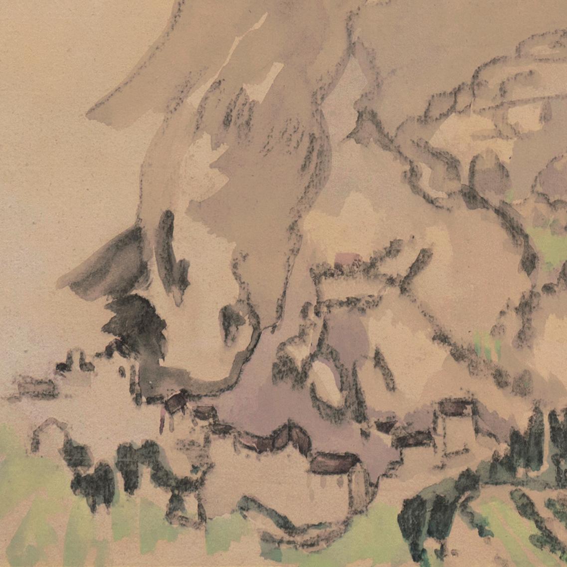« Galleries of the Tarn, France », Armory de New York, Ashcan School, ASL, AIC, NYMoMA - Moderne Art par Arthur B. Davies