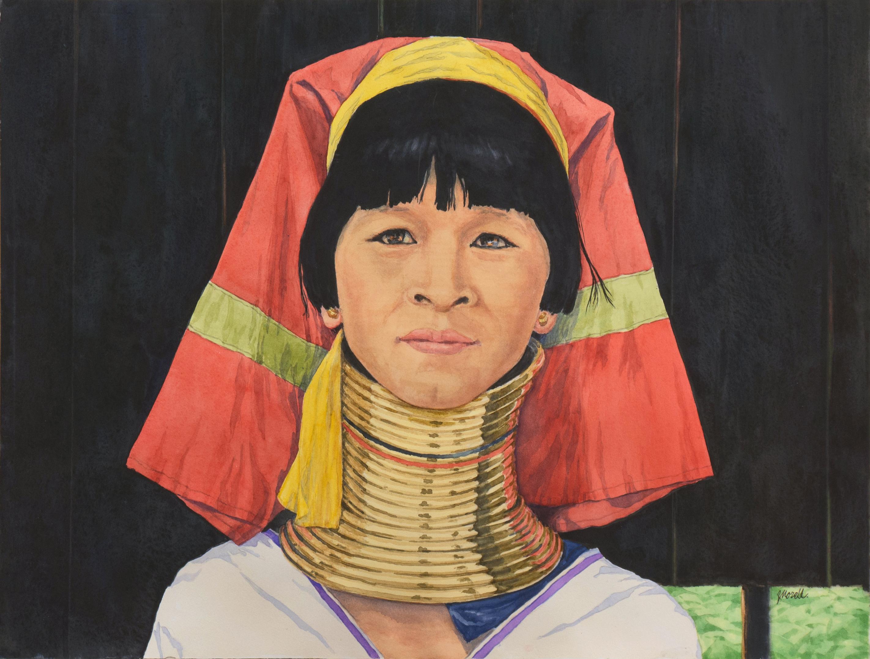 'Portrait of a Woman', Myanmar Neck Ring, Mill Valley, Mystic Seaport Museum