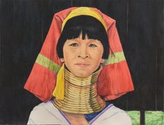 „Porträt einer Frau“, Myanmar-Halsring, Mill Valley, Mystic Seaport Museum