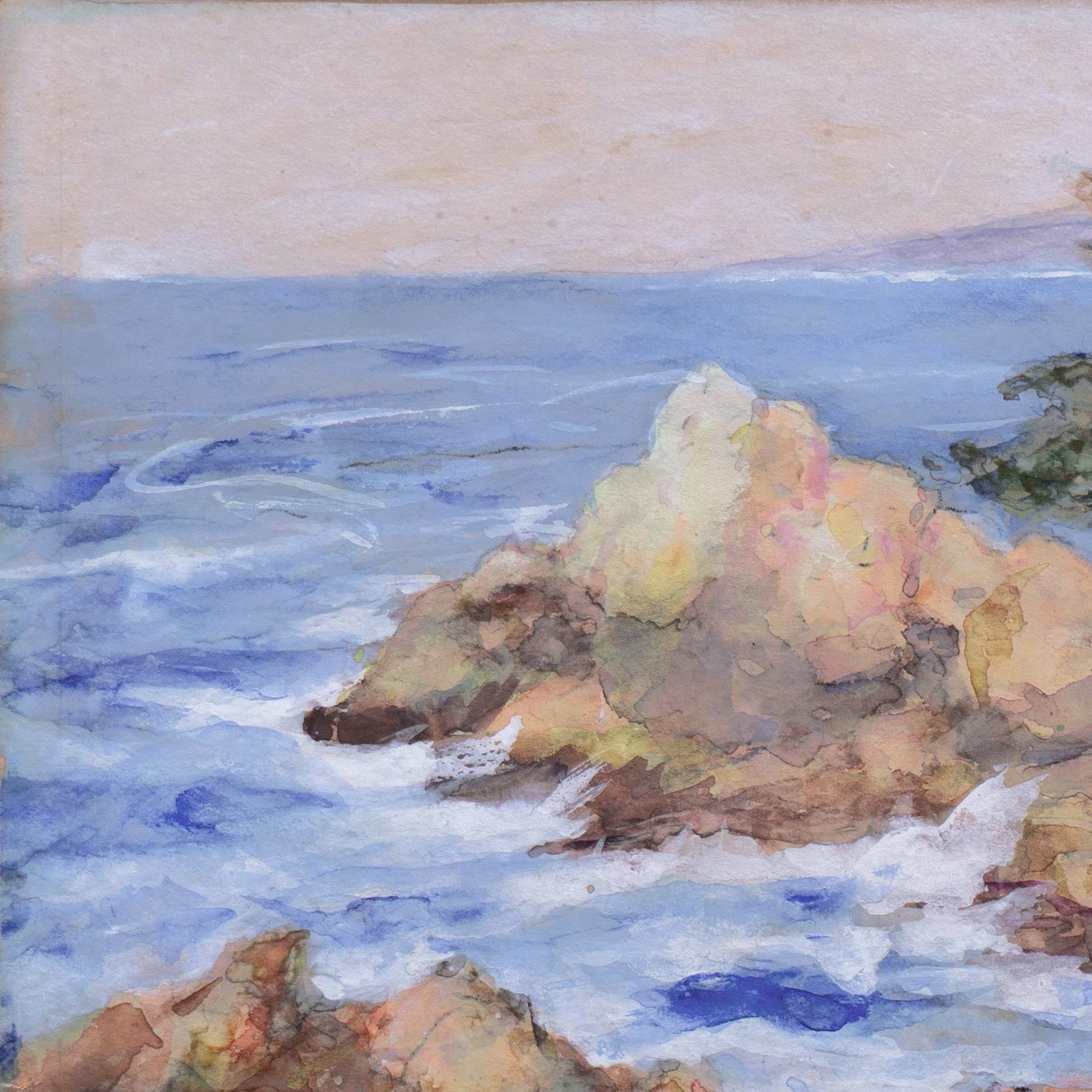 'Monterey Coast', California Impressionist, Paris, St. Ives, Laguna Beach, AIC For Sale 4