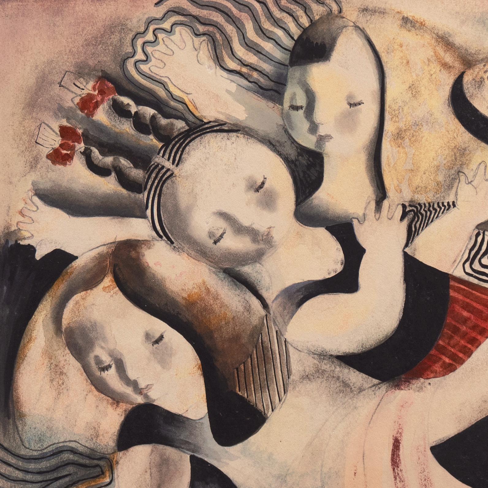 « After School », Art Déco, Femme Artiste, AIC, ASL, Paris, Salon d'Automne, PAFA en vente 6