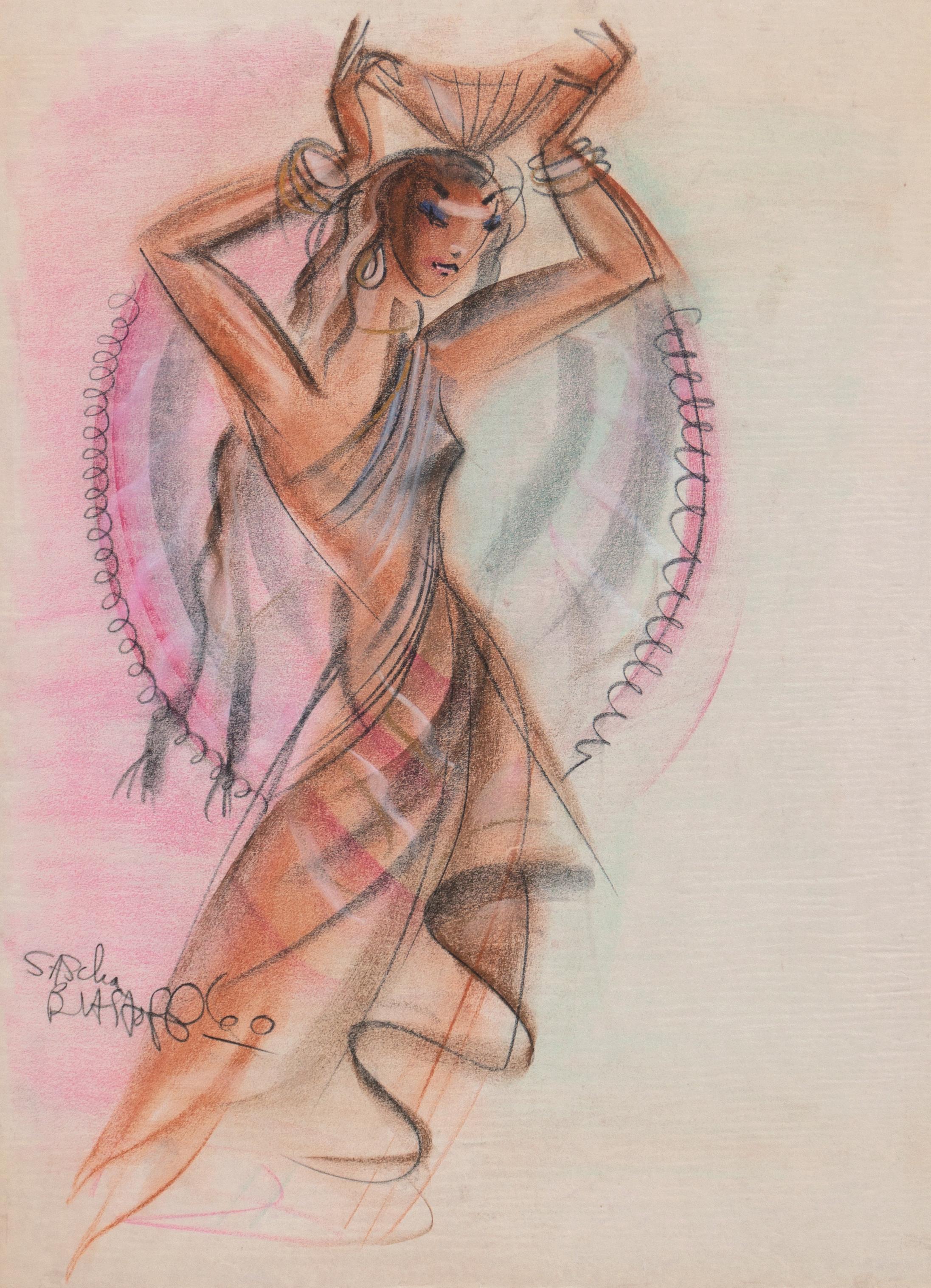 Figurative Art di Sascha Brastoff - 'Muse', Mid-Century Modern, Dalzell Hatfield, Cleveland Ballet, Syracuse Museum