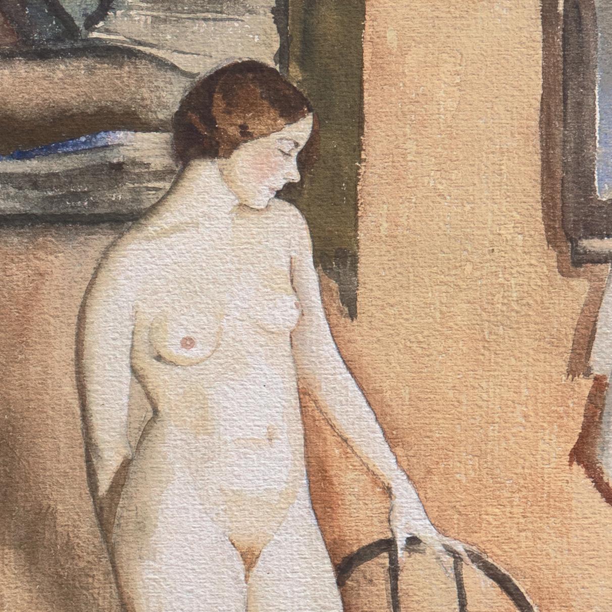 „Standing Nude“, Whitney Museum of Art, Bohemian Club, Oakland Museum, Art Deco im Angebot 6