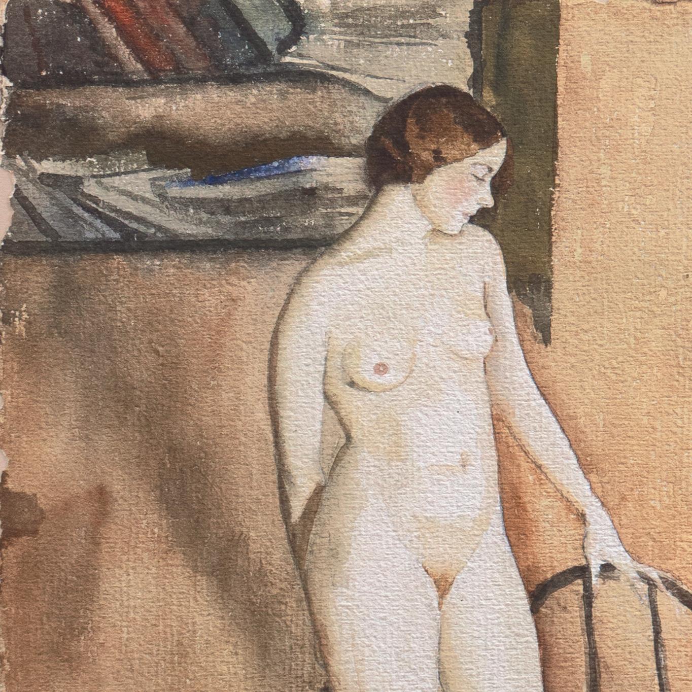 „Standing Nude“, Whitney Museum of Art, Bohemian Club, Oakland Museum, Art Deco im Angebot 2