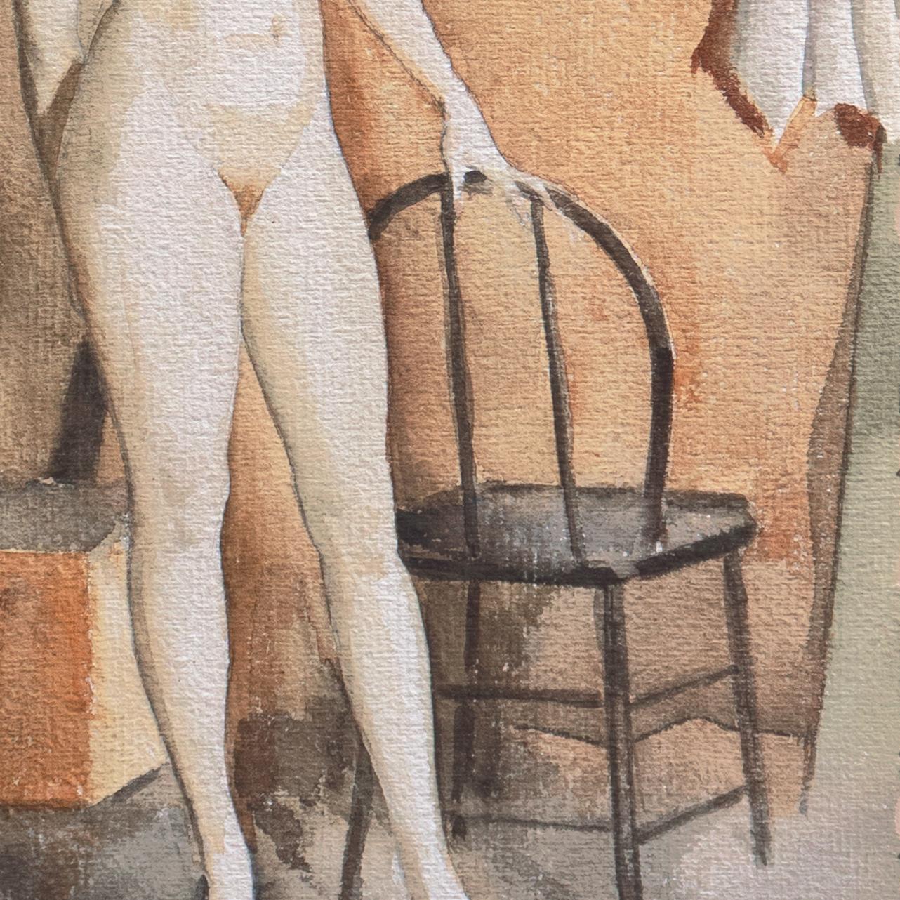 „Standing Nude“, Whitney Museum of Art, Bohemian Club, Oakland Museum, Art Deco im Angebot 4