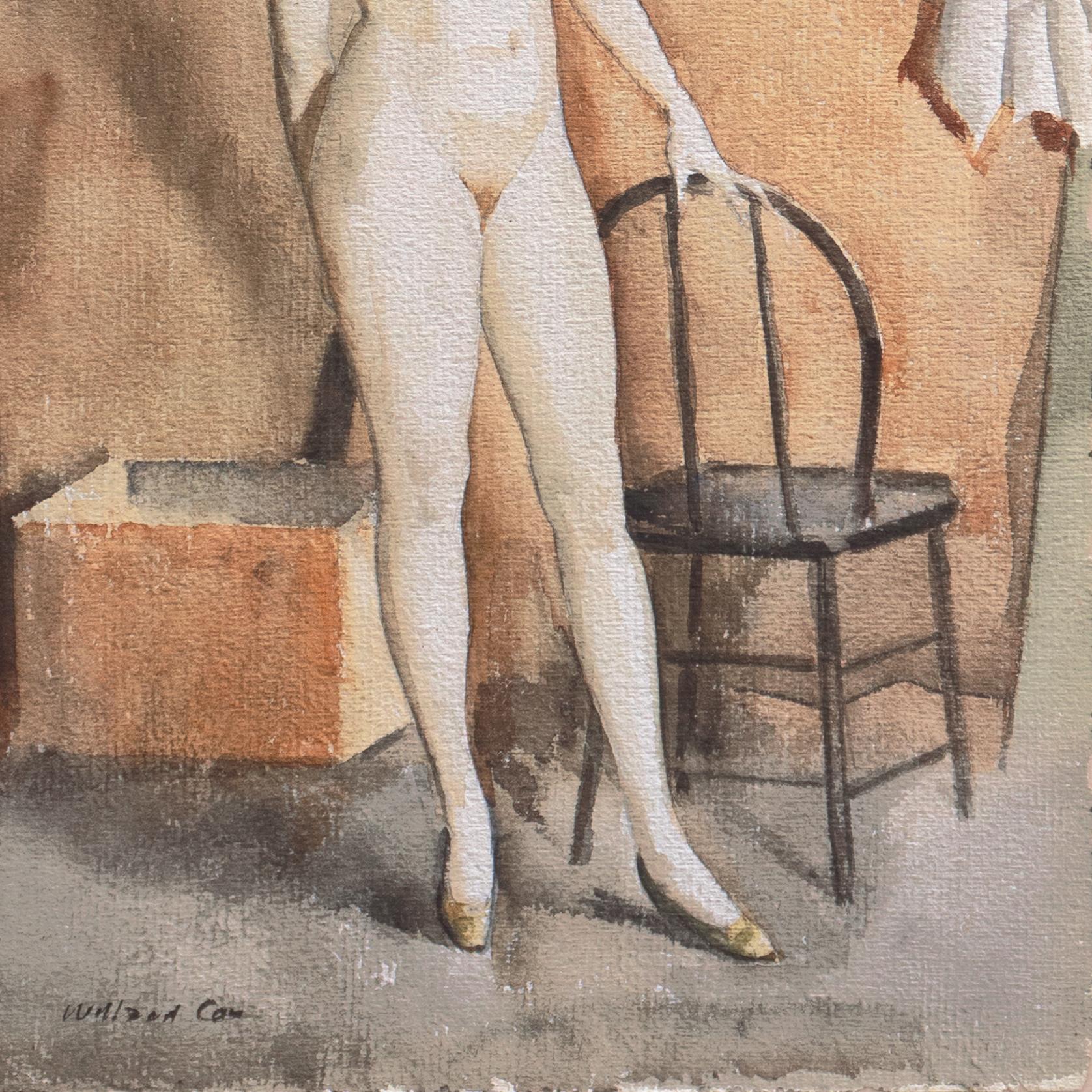 „Standing Nude“, Whitney Museum of Art, Bohemian Club, Oakland Museum, Art Deco im Angebot 3