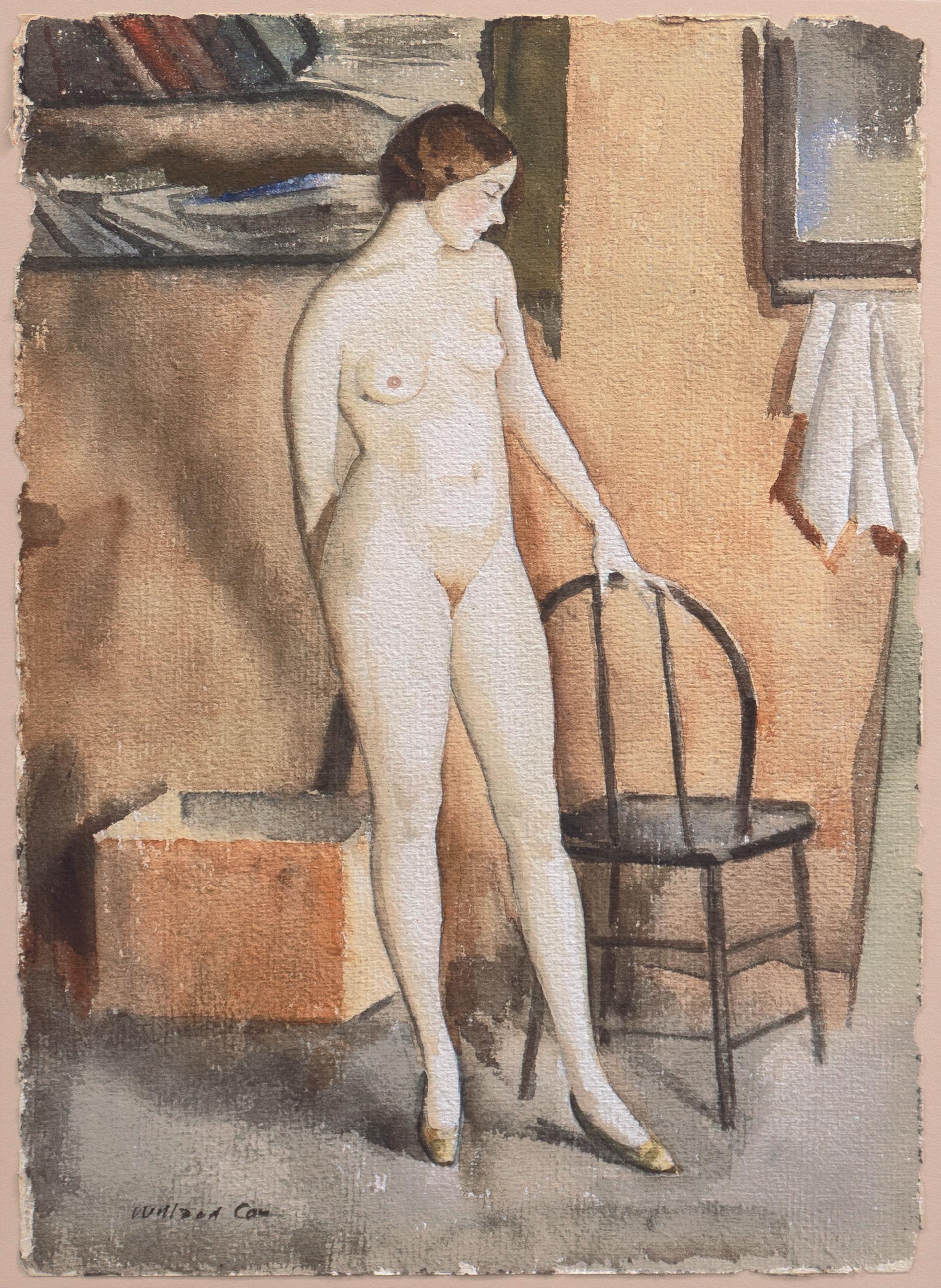 „Standing Nude“, Whitney Museum of Art, Bohemian Club, Oakland Museum, Art Deco im Angebot 5