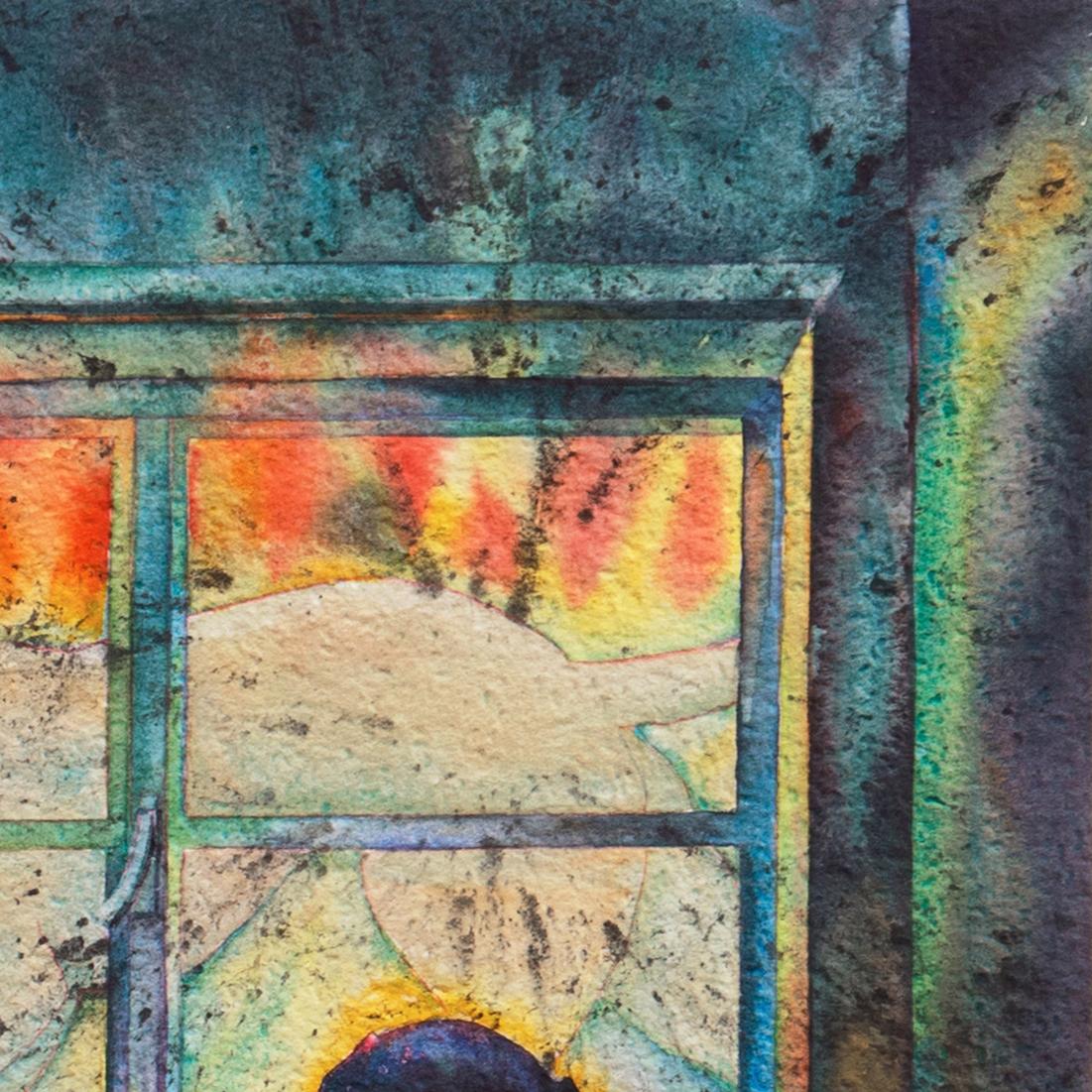 'Window Series No.3', Perro, Weimaraner, Fresno, California Artista, CSUF en venta 1