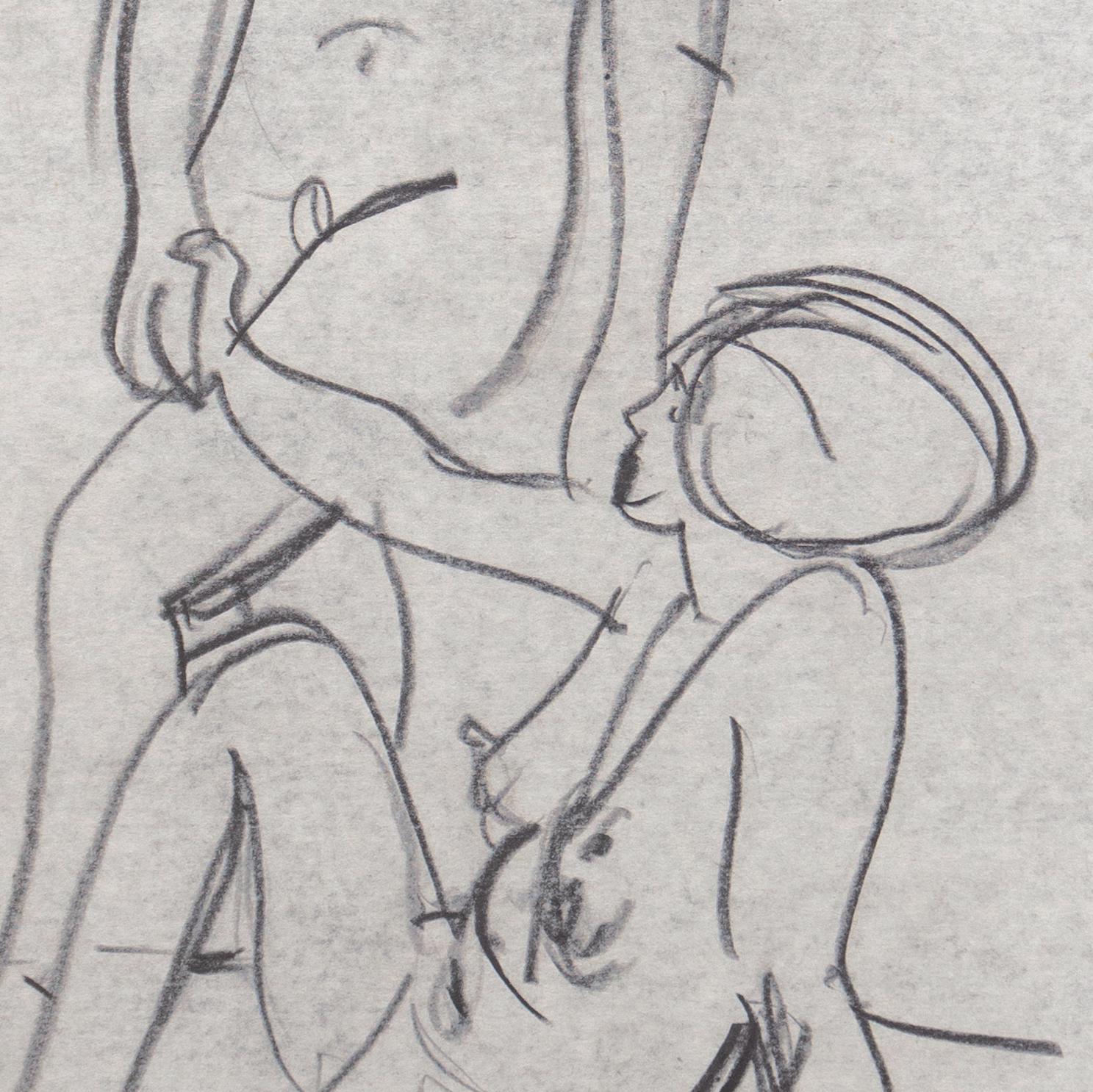 Disegnato nel 1955 circa da Victor Di Gesu (americano, 1914-1988) e timbrato sul retro con il timbro della proprietà di Victor Di Gesu.

Vincitore del Prix Othon Friesz, Victor di Gesu ha frequentato dapprima il Los Angeles Art Center e la Chouinard
