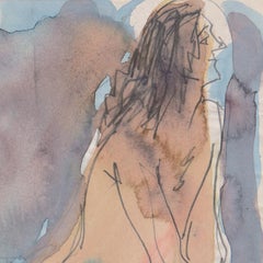 Sitzender Akt, blauer Loincloth, Paris, Louvre, Salon d'Automne, LACMA, SFAA