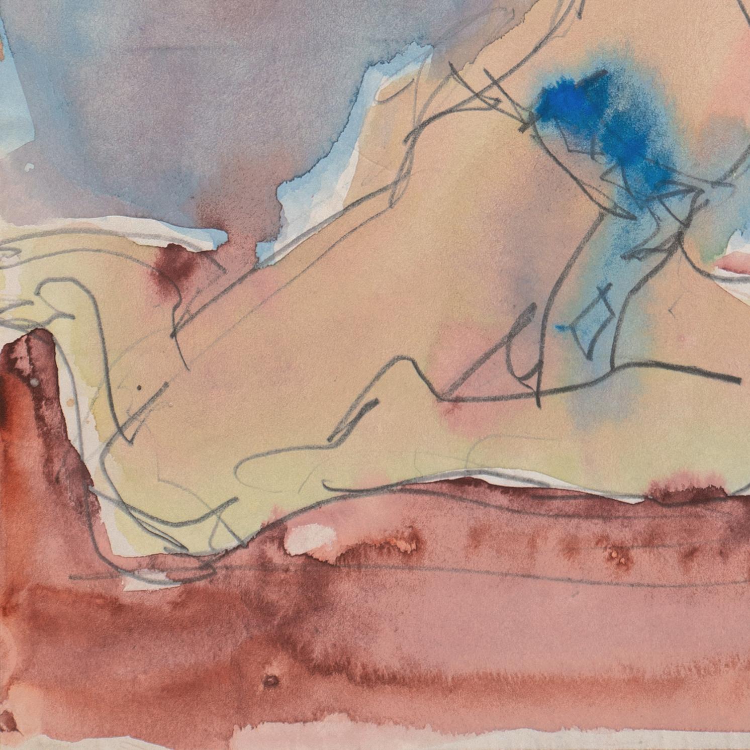 'Seated Nude, Blue Loincloth', Paris, Louvre, Salon d'Automne, LACMA, SFAA For Sale 2